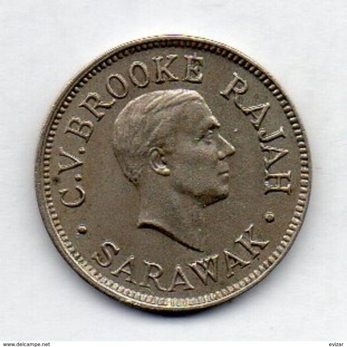 BRITISH INDIA - SARAWAK, 5 Cents, Copper-Nickel, 1927, KM #14 - India