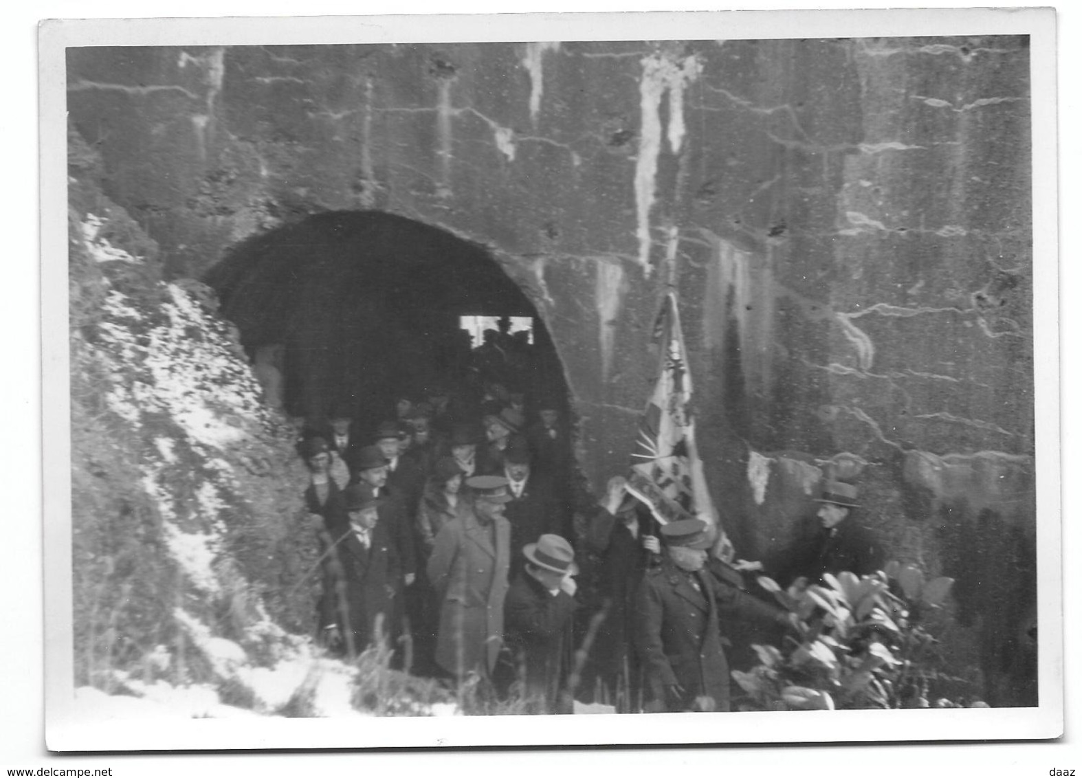 Fort De Loncin Visite Du Colonel Raynal 1931   Photo 18x13 (musée De La Vie Wallonne) - Otros & Sin Clasificación