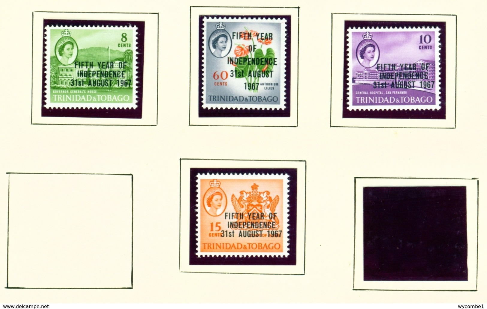 TRINIDAD AND TOBAGO - 1967 Fifth Year Of Independence Set Unmounted/Never Hinged Mint - Trindad & Tobago (1962-...)