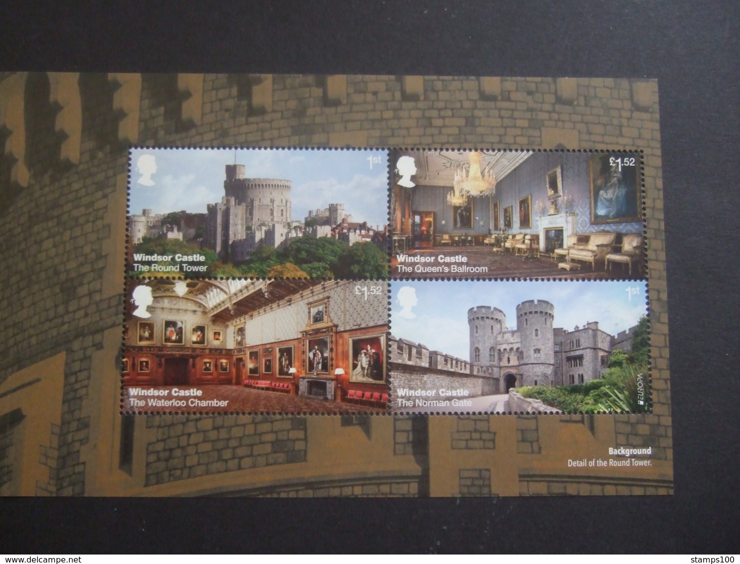 GREAT BRITAIN 2017  WINDSOR CASTLE PANE 2 FROM BOOKLET MNH** (V19-450) - Unused Stamps