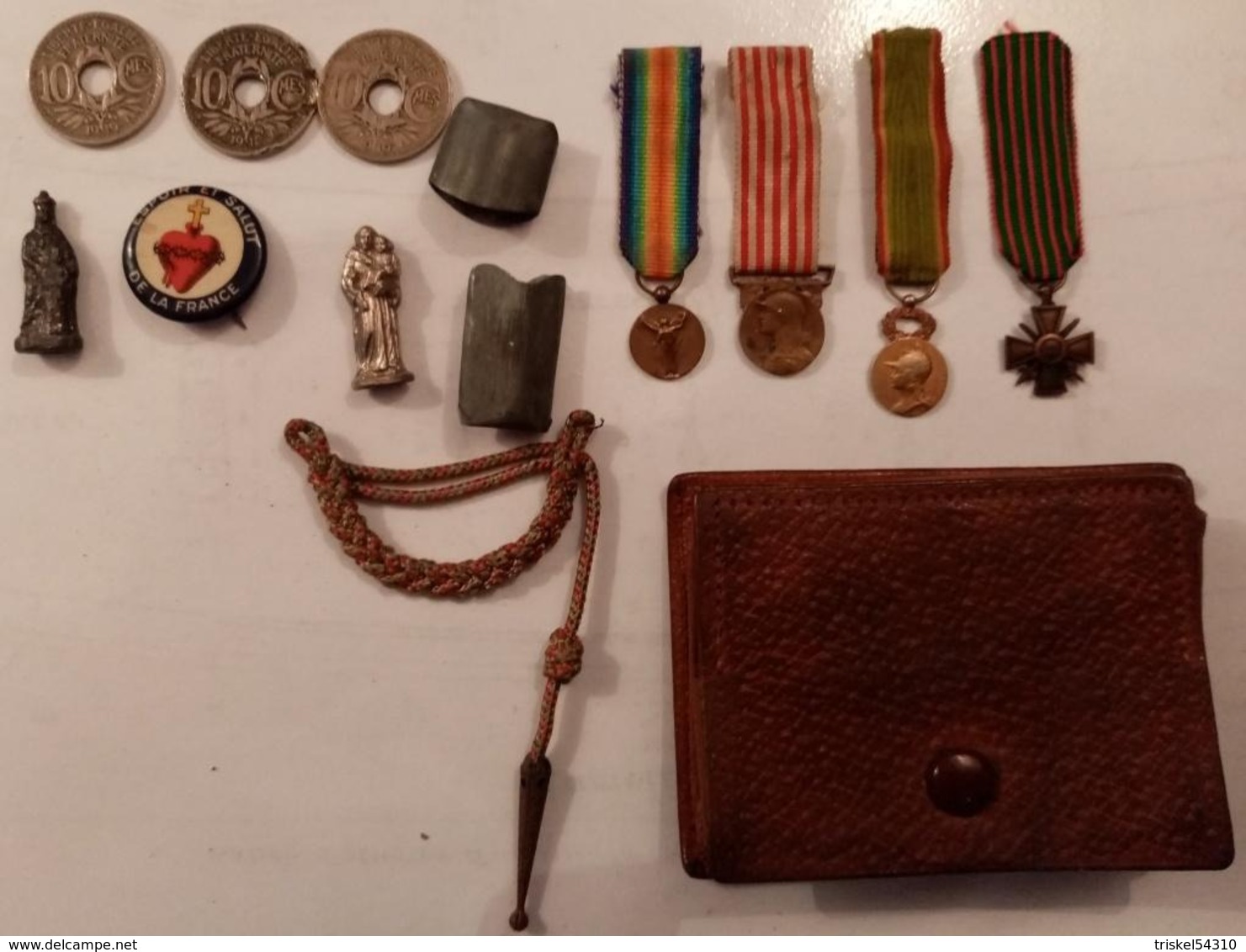 Petites Vierges, Monnaies, Mini Médailles,mini Fourragère, Porte Monnaies  / 14-18 / WW1/ Poilu - 1914-18