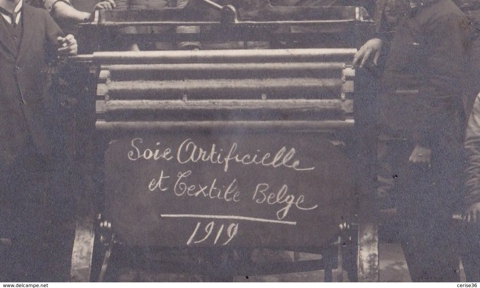 Photo Carte De La Soie Artificielle Et Textile Belge En 1919 - Artisanat