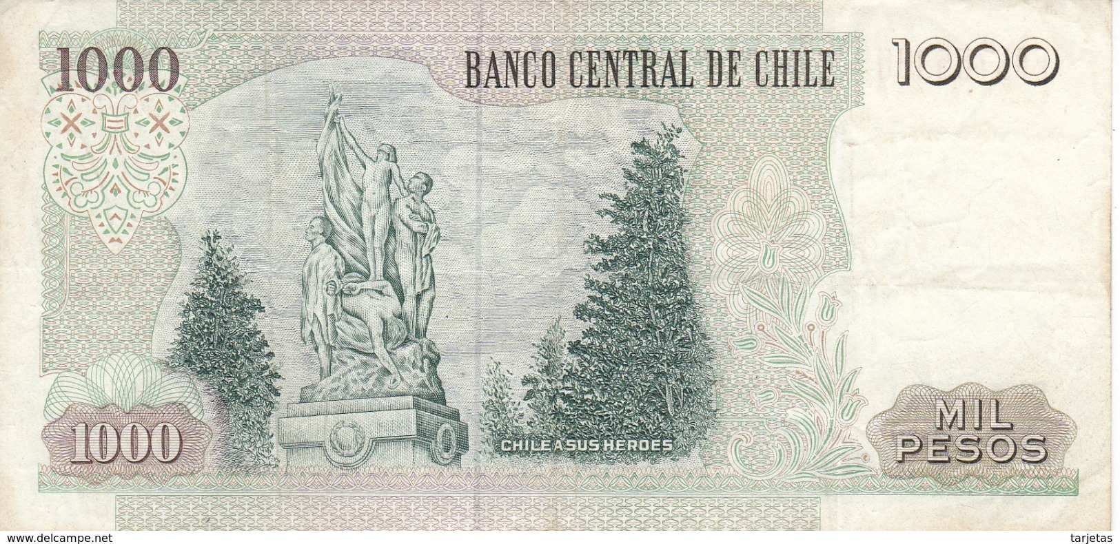 BILLETE DE CHILE DE 1000 PESOS DEL AÑO 1997  (BANK NOTE) - Chile