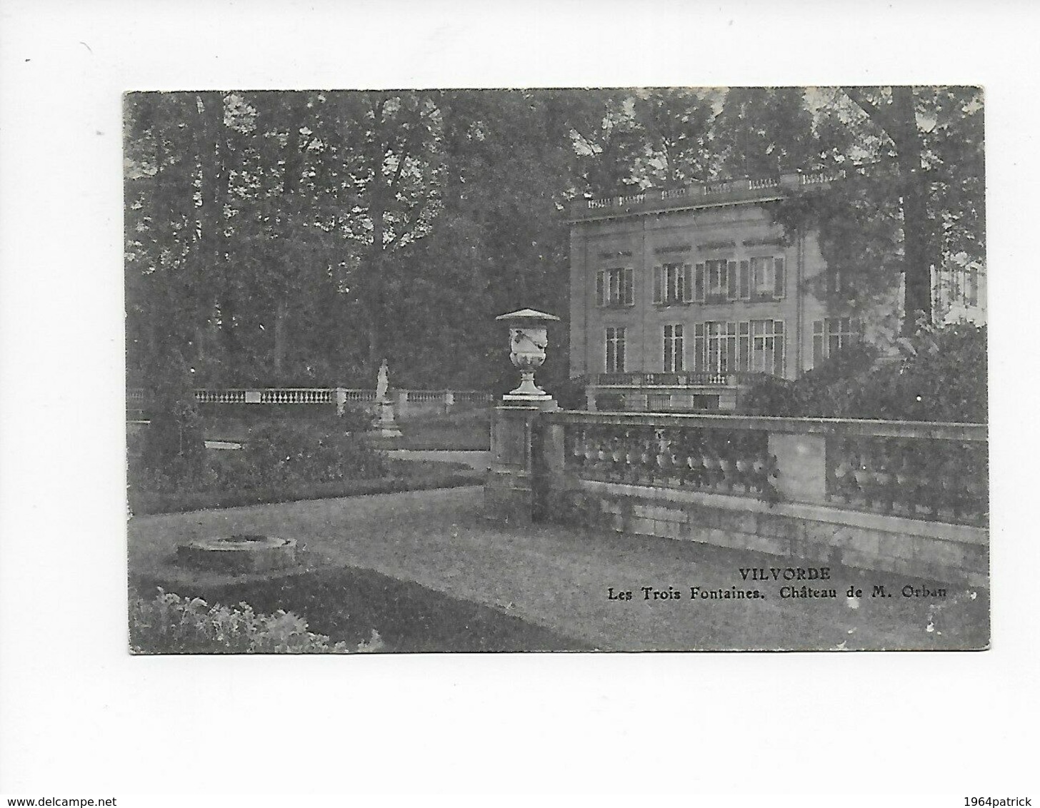 VILVOORDE  1922  VILVORDE  LES TROIS FONTAINES  CHATEAU DE M. ORBAN - Vilvoorde