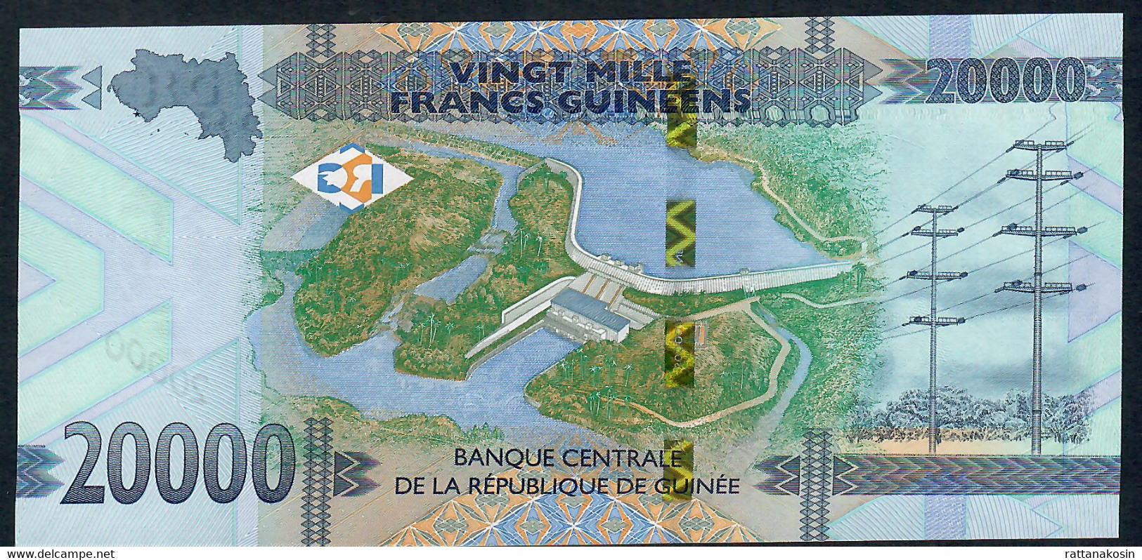 GUINEA NLP 20.000 Francs 2018 Issued 2019 UNC - Guinee