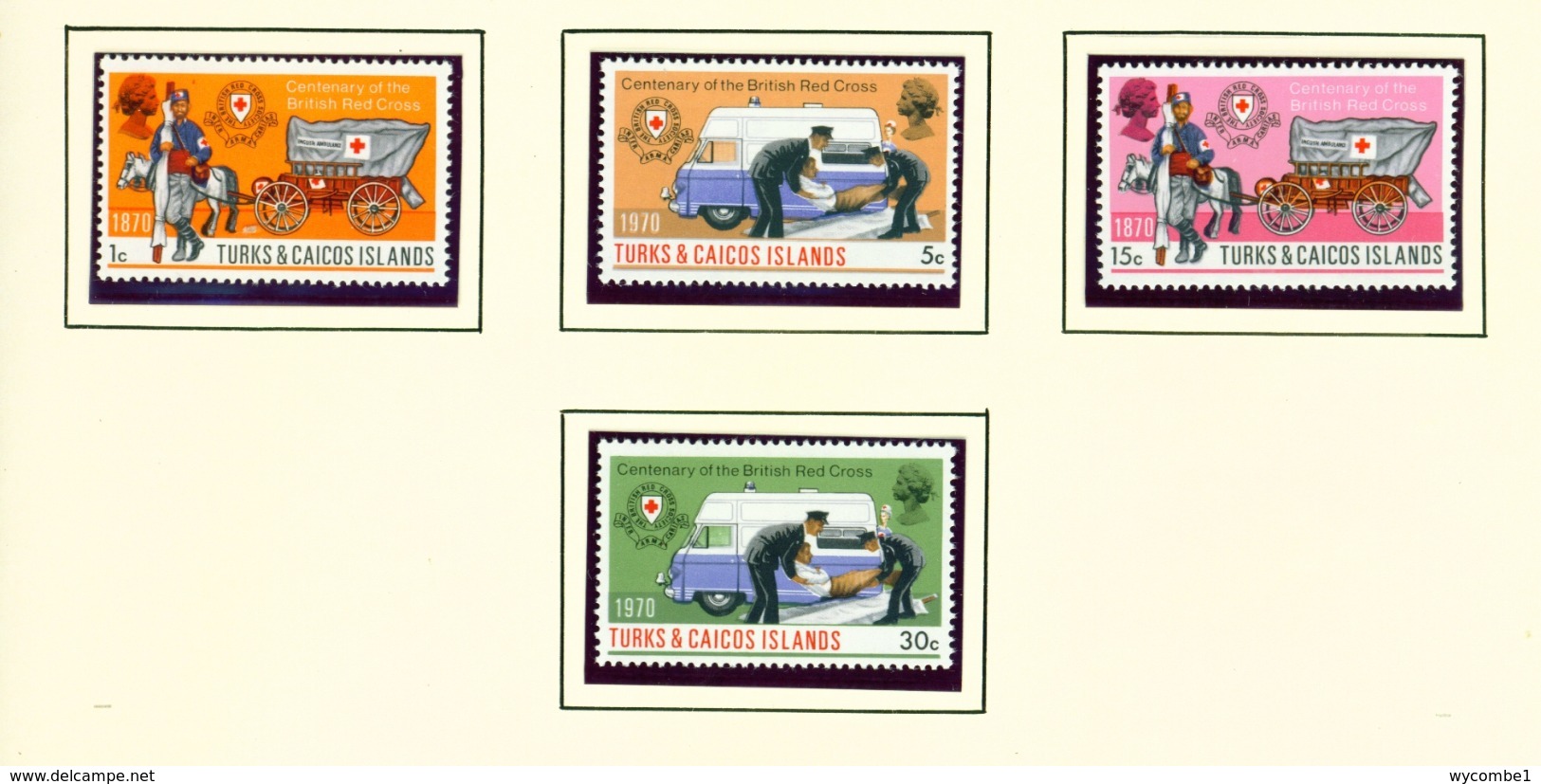 TURKS AND CAICOS ISLANDS - 1970 Red Cross Set Unmounted/Never Hinged Mint - Turks And Caicos