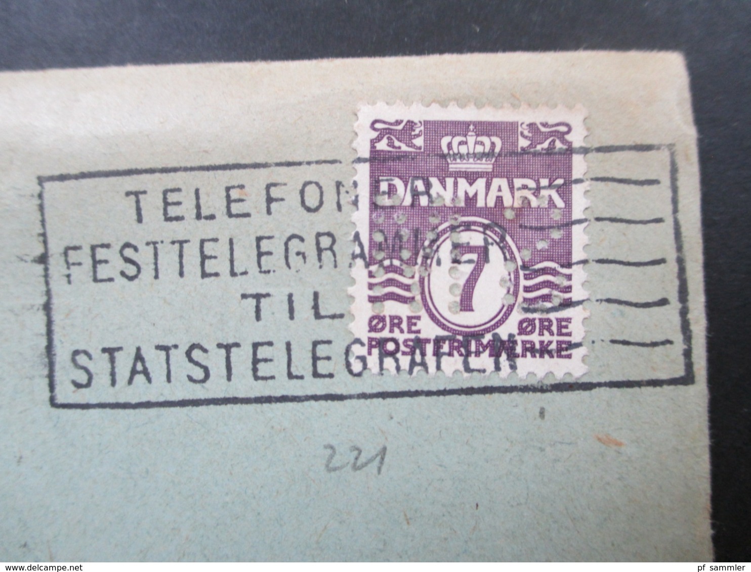 Dänemark 1937 Freimarken Wellenlinien 7 Öre Mit Perfin / Firmenlochung SM Stallknecht & Meyer Kobenhavn Nach Wien I - Storia Postale