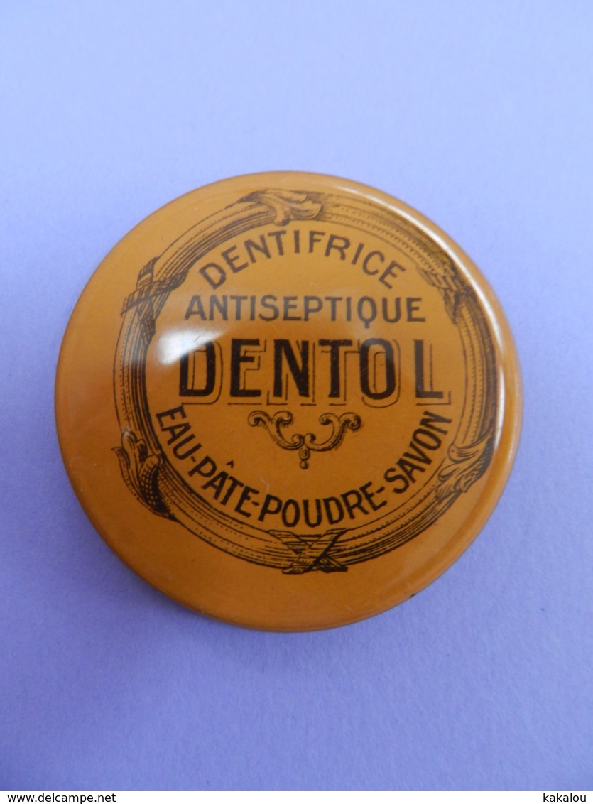 Miroir De Poche Publicitaire DENTIFRICE DENTOL - Other & Unclassified