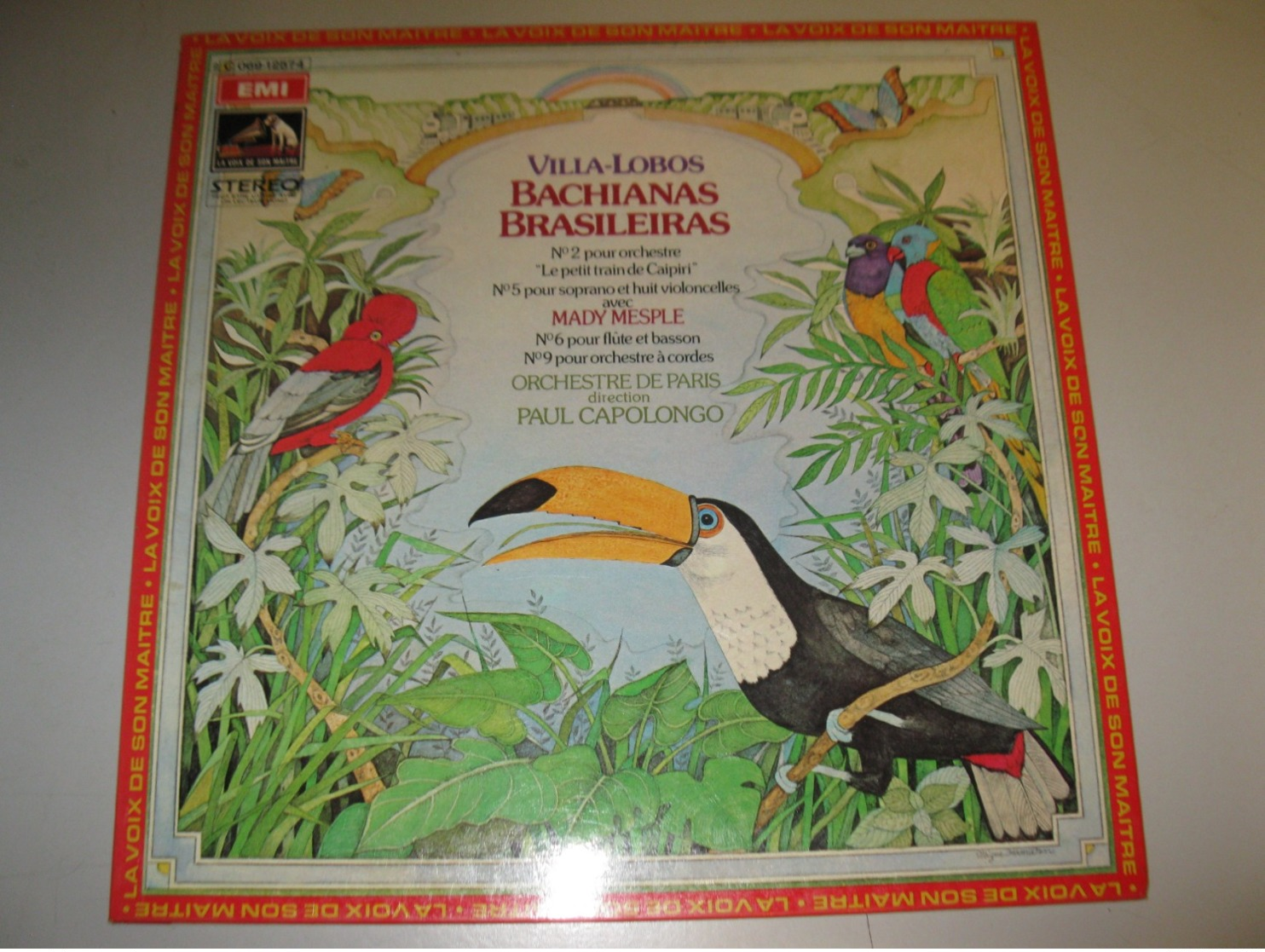 VINYLE VILLA-LOBOS "BACHIANAS BRASILEIRAS" 33 T LA VOIX DE SON MAITRE (1973) - Klassik