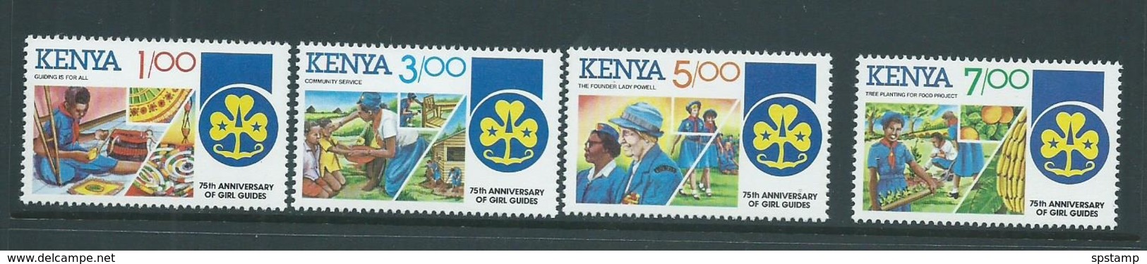 Kenya 1985 Girl Guide Anniversary Set Of 4 MNH - Kenya (1963-...)