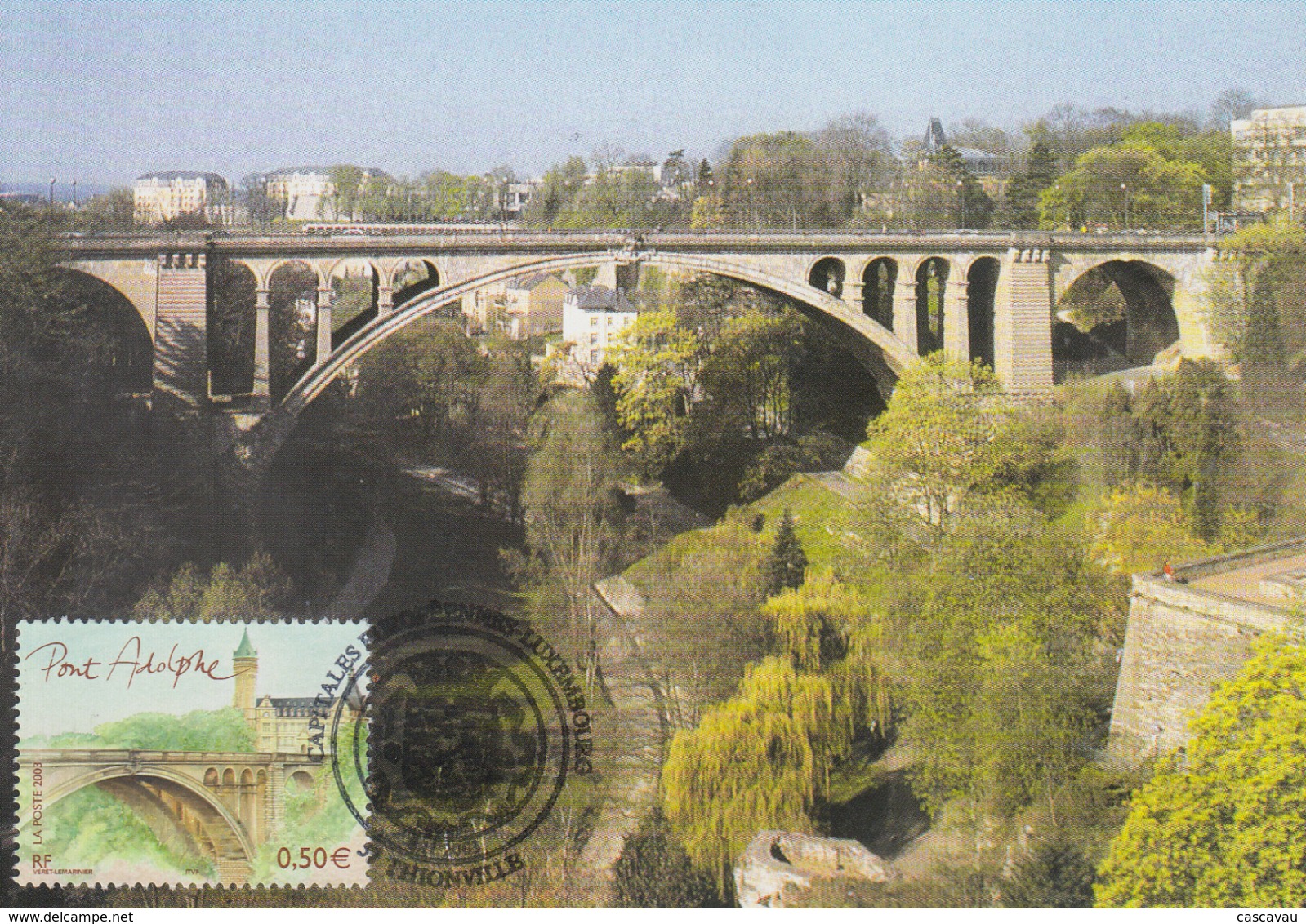 Carte  Maximum  1er  Jour   FRANCE   CAPITALE    EUROPEENNE  :  LUXEMBOURG    THIONVILLE   2003 - 2000-2009