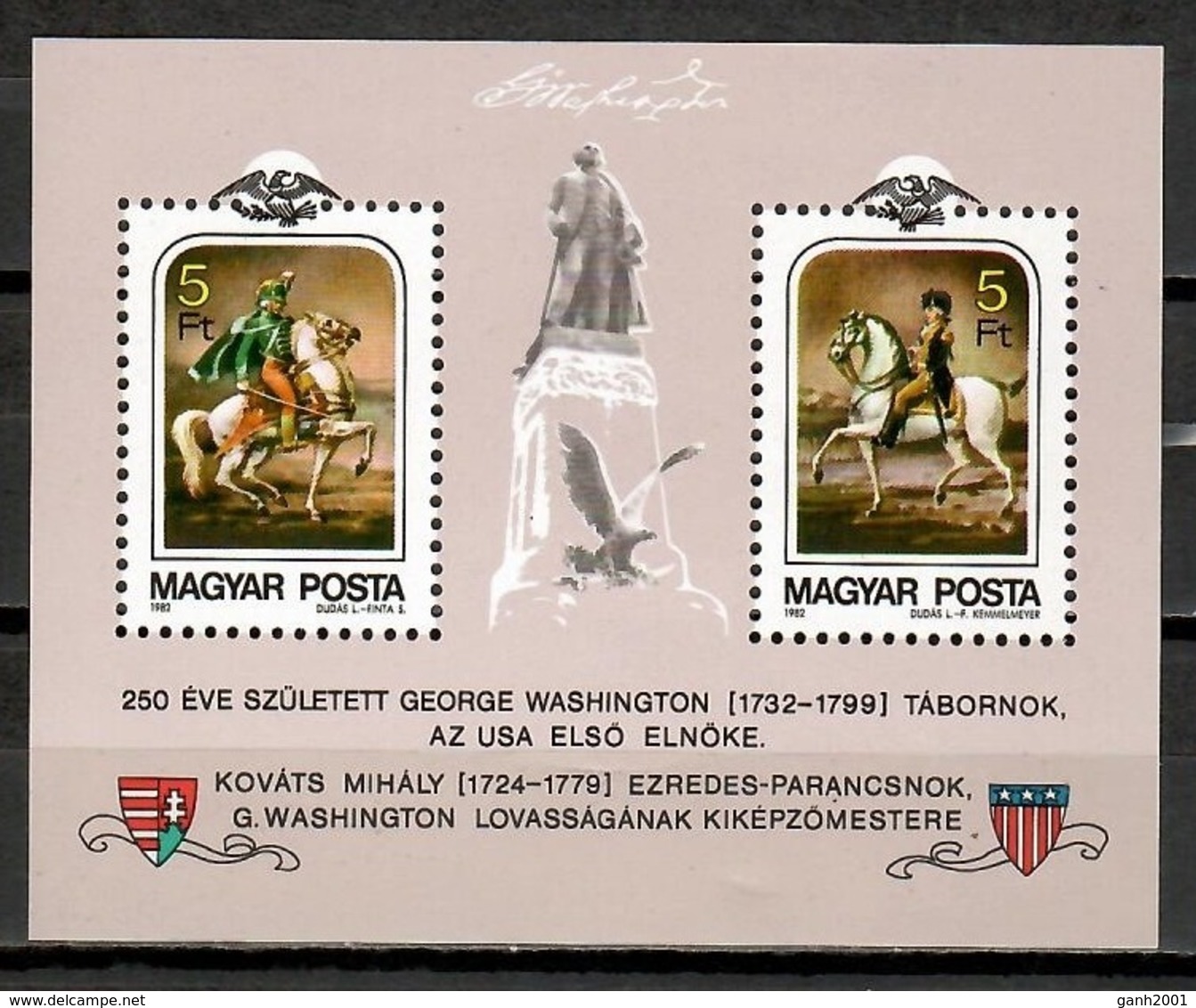 Hungary 1982 Hungría / George Washington MNH / Kc06  38-26 - George Washington