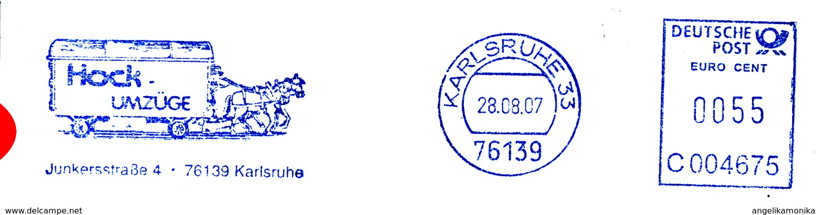 Freistempel 9040 Pferdegespann Mit Wagen - Maschinenstempel (EMA)