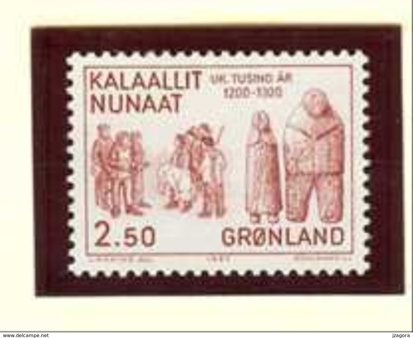 ESKIMO ART WOOD DOOLS BOIS FROM 13 CENTURY HOLZPUPPEN  Muñecas De Madera GREENLAND GROENLAND GRÖNLAND 1983 MNH MI 143 - Bambole