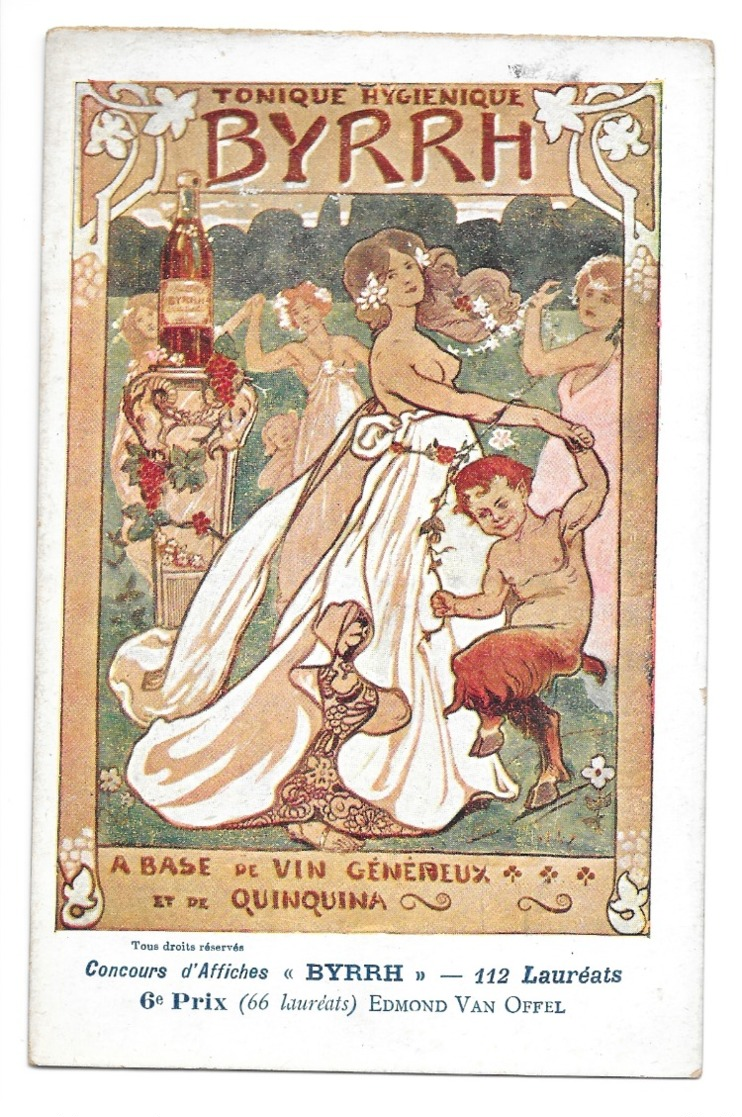 CPA BYRRH EDMOND VAN OFFEL ART NOUVEAU - Autres & Non Classés