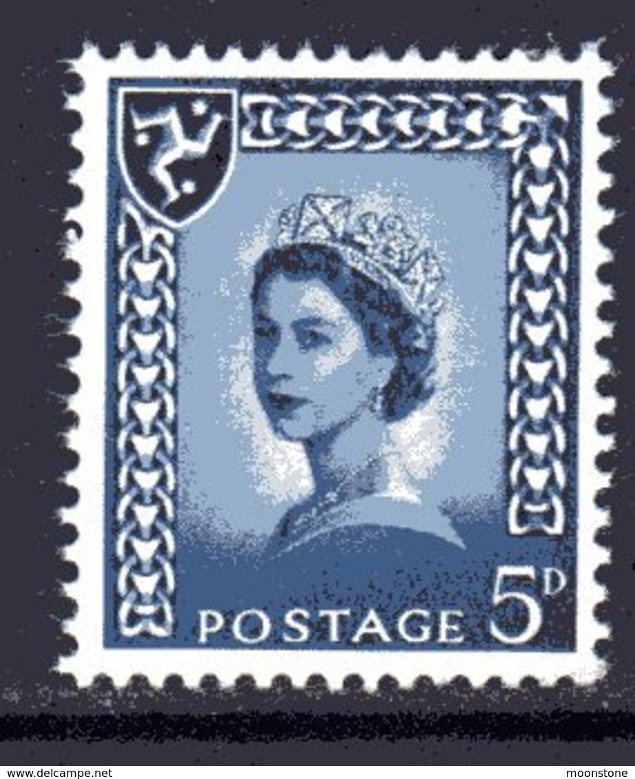 Isle Of Man 1968-9 5d Royal Blue Regional Wilding, No Watermark, MNH, SG 7 (GB) - Isle Of Man
