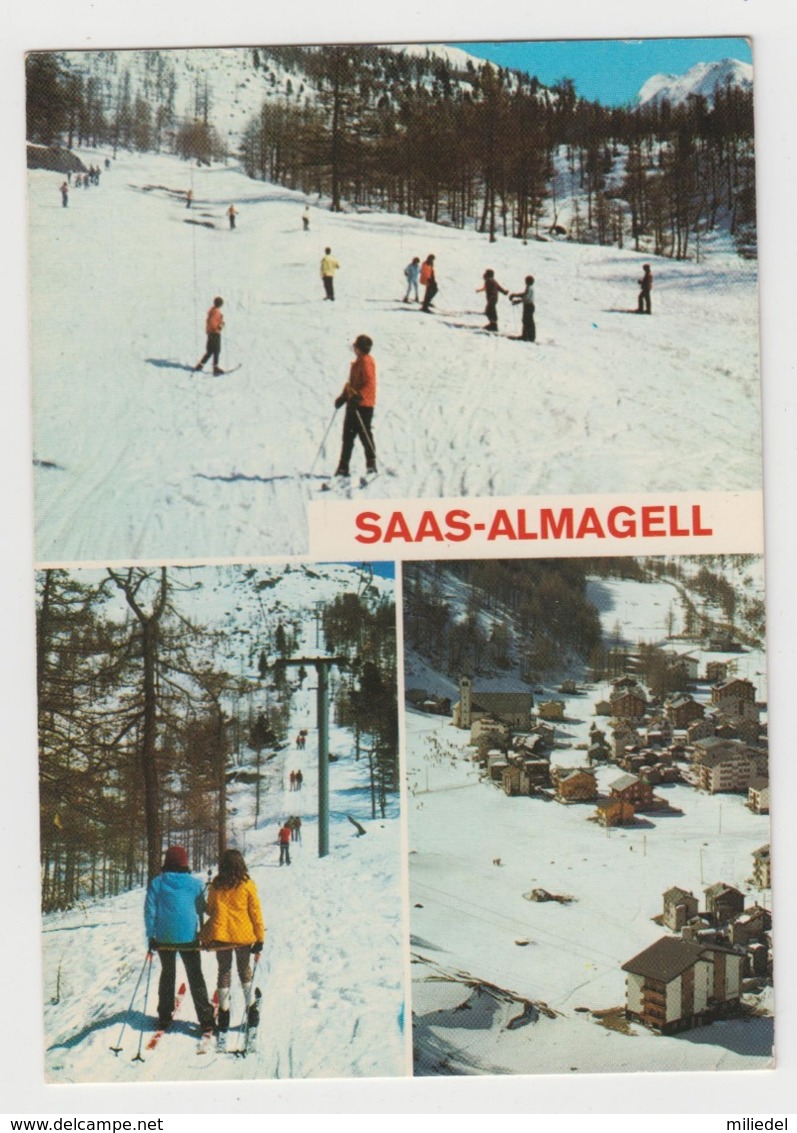 AB644 - SUISSE - SAAS - ALMAGELL - Piste Furggstalden 1887 M - Saas-Almagell