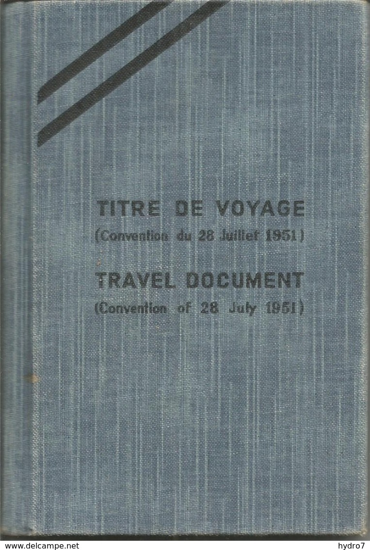 France 1972 Passport For Refugee From Russia Passeport Reisepass Titre De Voyage Convention Of 28 July, 1951 Revenues - Historical Documents