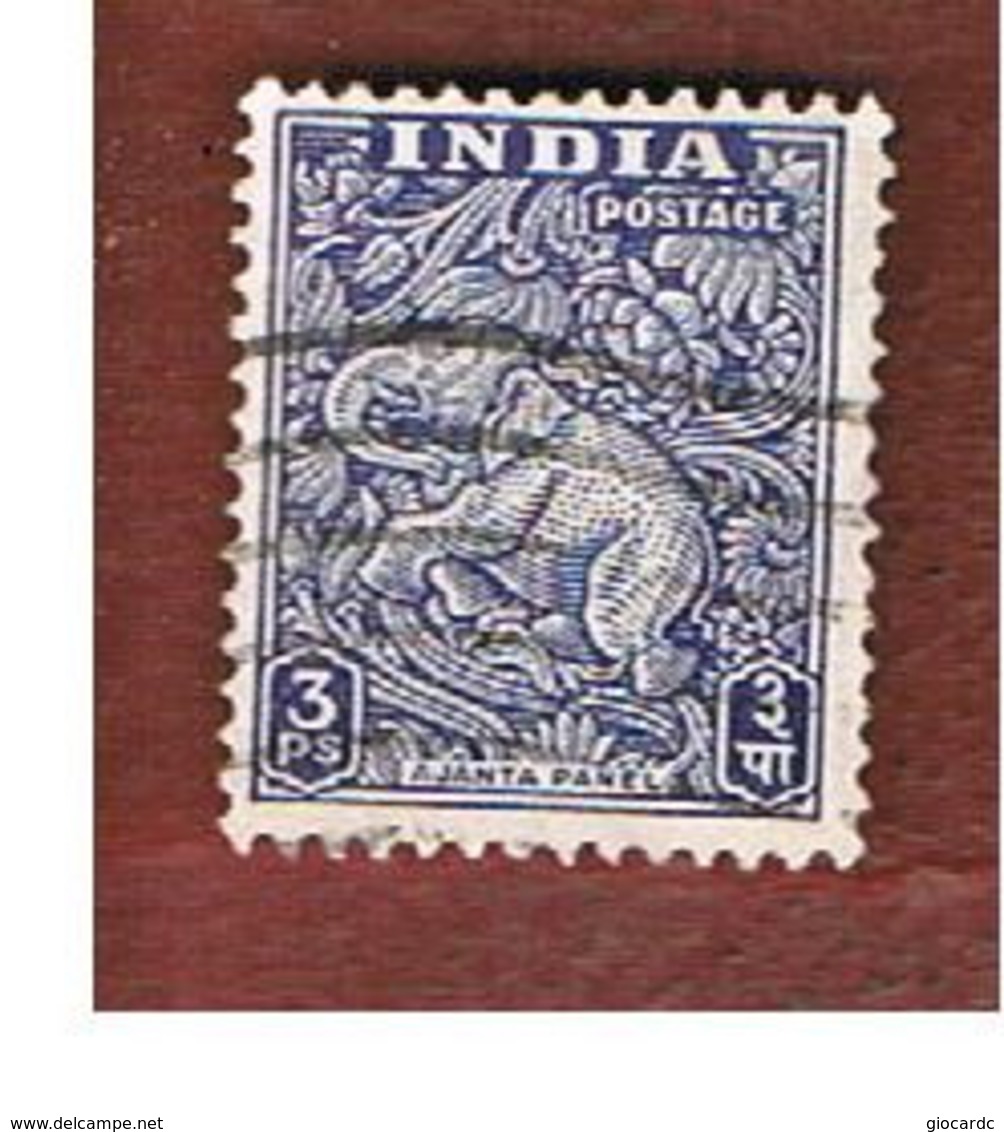 INDIA  - SG 309    -     1949  AJANTA PANEL: ELEPHANT            -  USED - Used Stamps