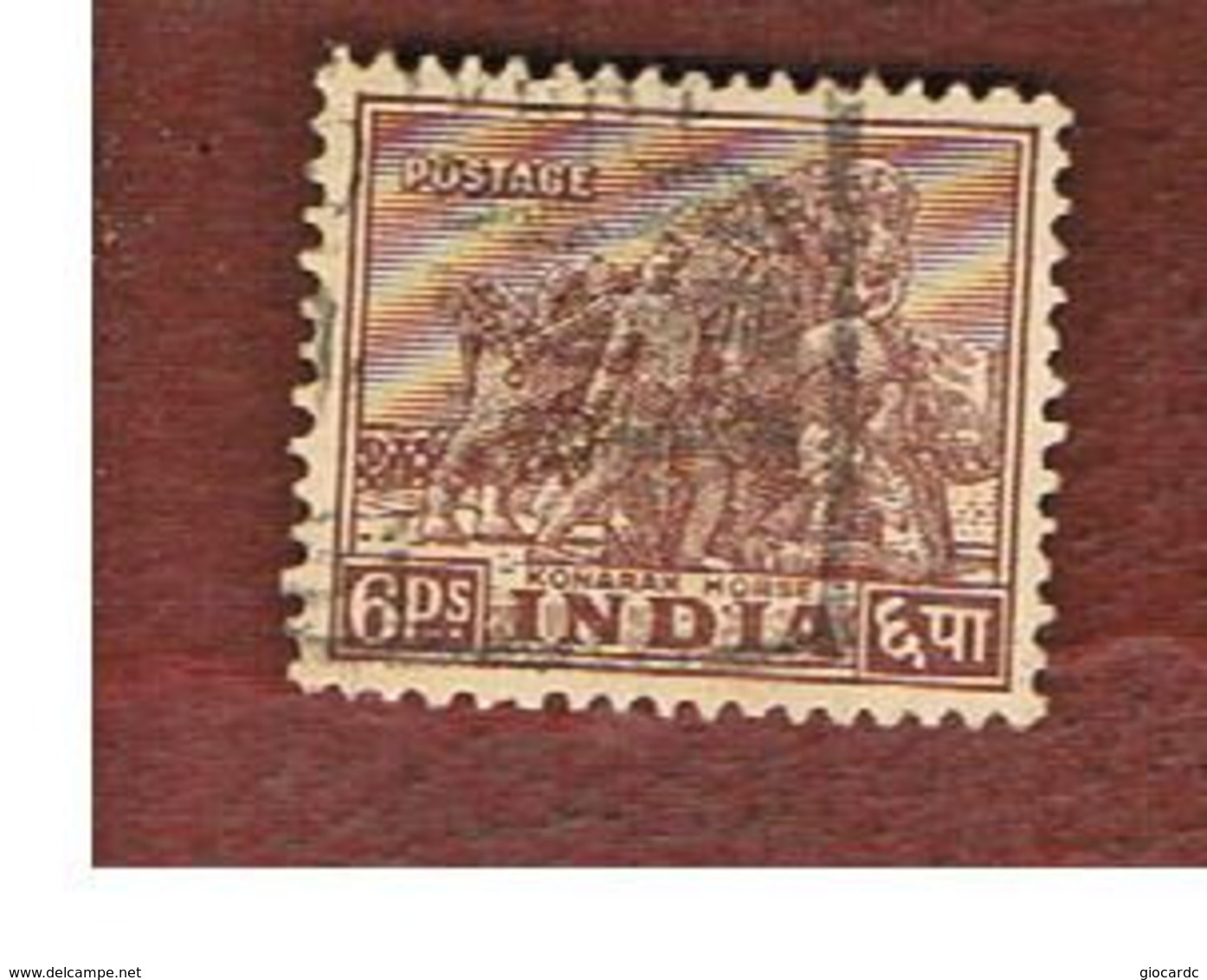 INDIA  - SG 310  -     1949  KONORAK HORSE           -  USED - Used Stamps