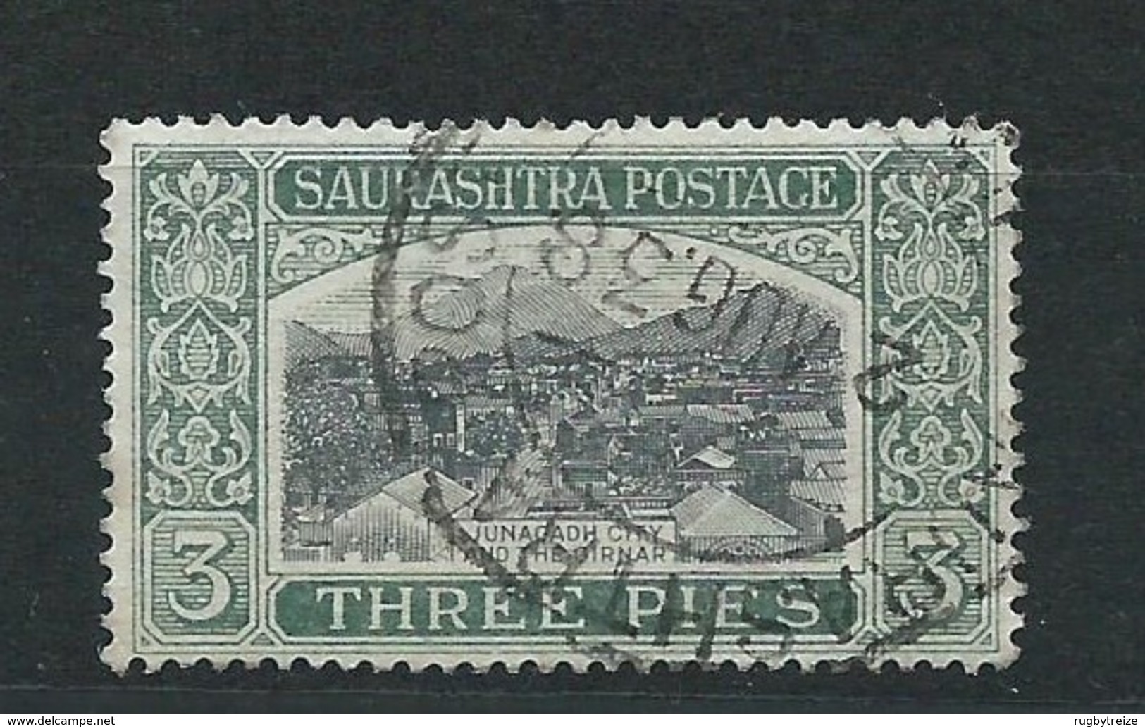 3220 - 1 Timbre SAURASHTRA Postage - Sonstige & Ohne Zuordnung