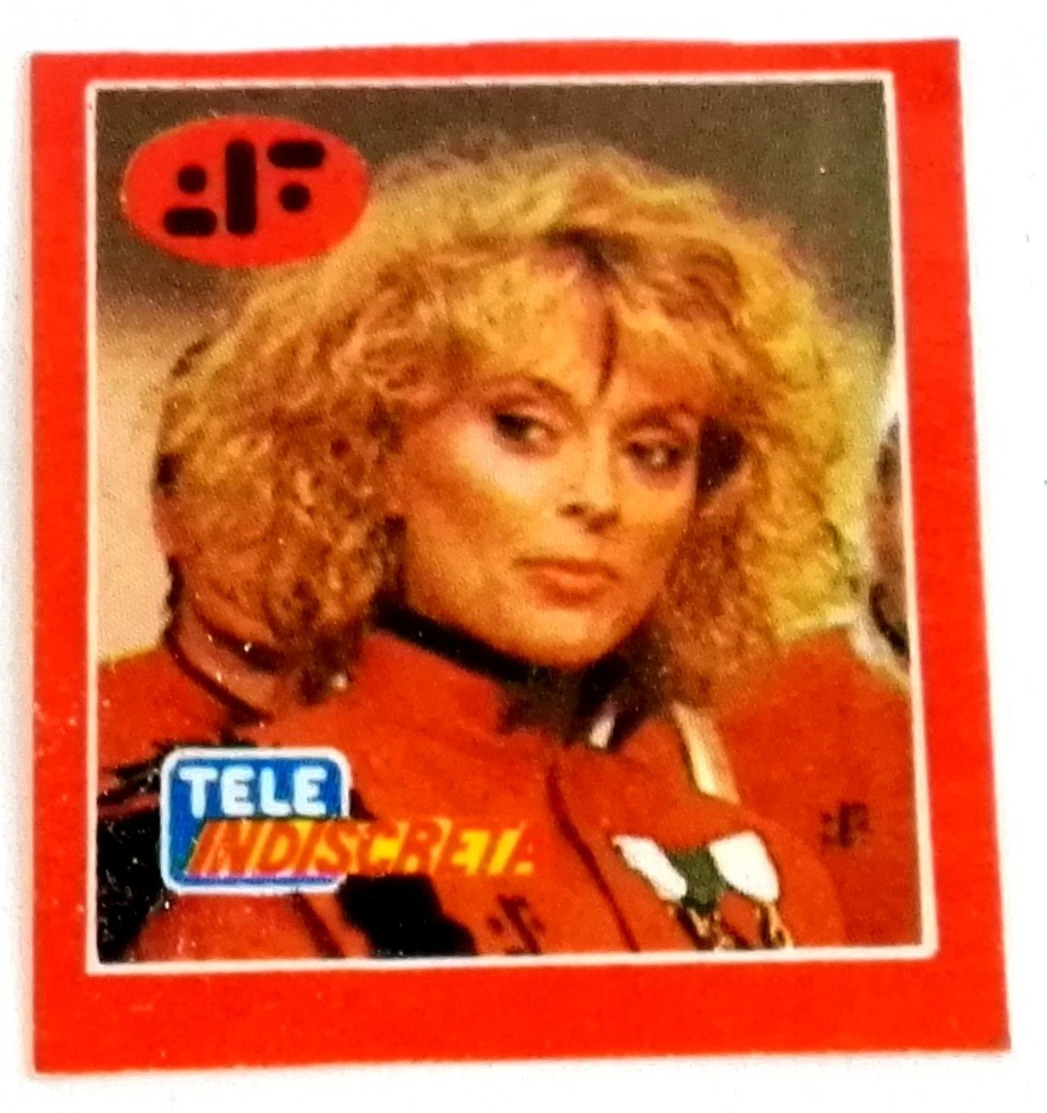 Ancien Autocollant - TELE INDISCRETA Magazine - Caractère De La Série Télévisée Des Années 80 "V" - Adesivi