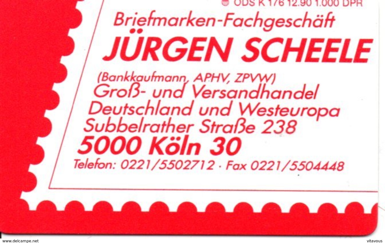 Timbre Stamp Télécarte Allemagne  1000 Exemplaires Phonecard  (G 210)) - K-Series : Customers Sets