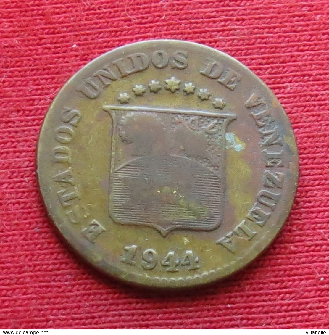 Venezuela 5 Centimos 1944 Y# 29 - Venezuela