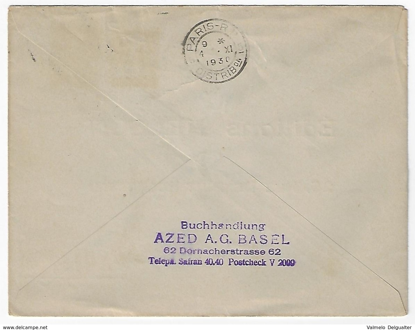 Cover - Switzerland - Basel 1930 - Cartas & Documentos