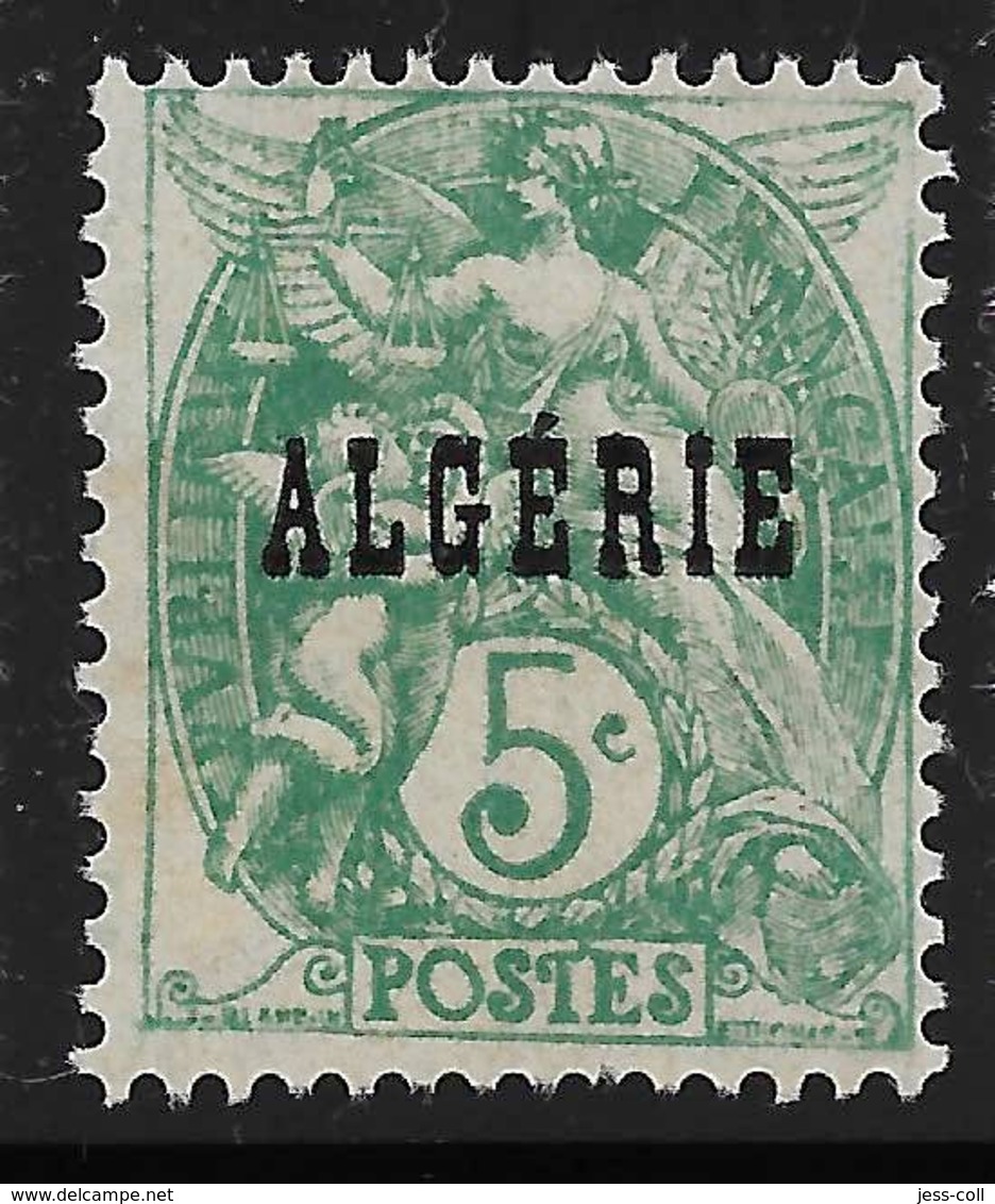 Yvert 6 Maury 6 - 5 C Vert Bleu Type Blanc Type I - (*) - Unused Stamps