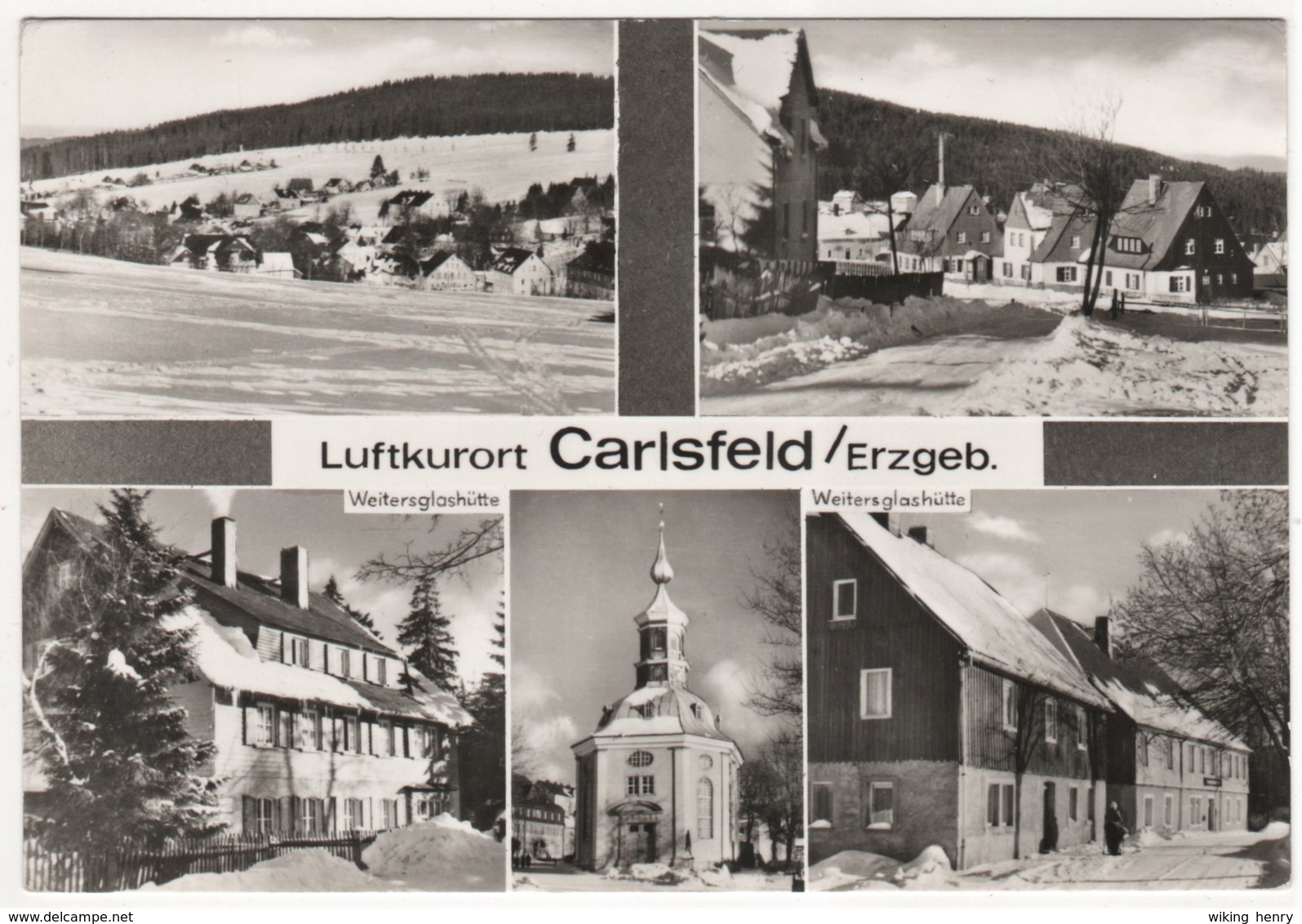 Eibenstock Carlsfeld - S/w Mehrbildkarte 1 - Eibenstock