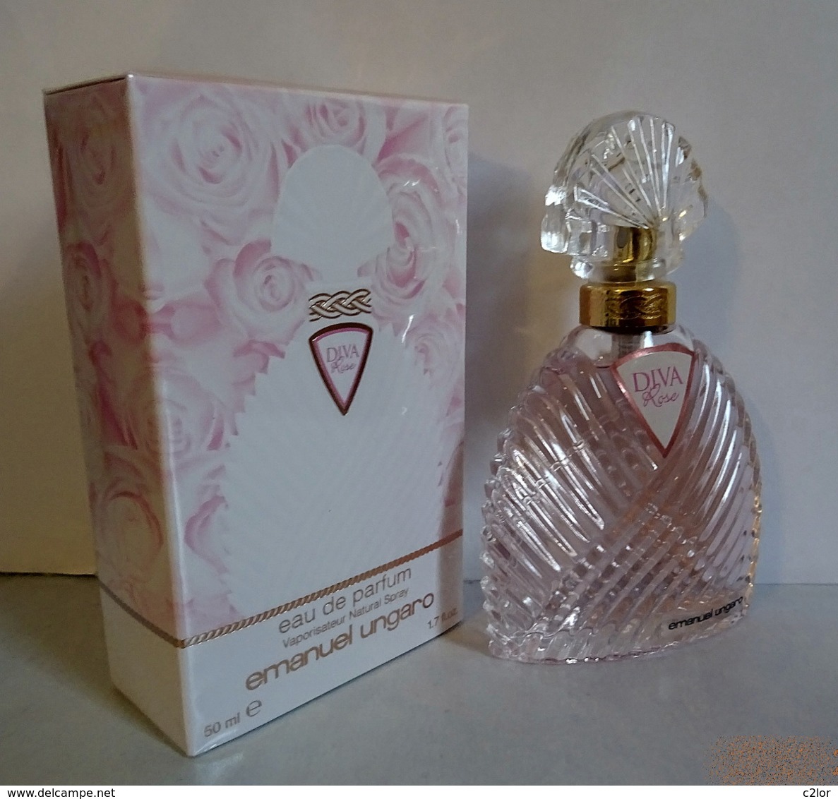 Flacon Vaporisateur "DIVA ROSE" De EMMANUEL UNGARO Eau De Parfum  50 Ml NEUF Sous BLISTER - Donna