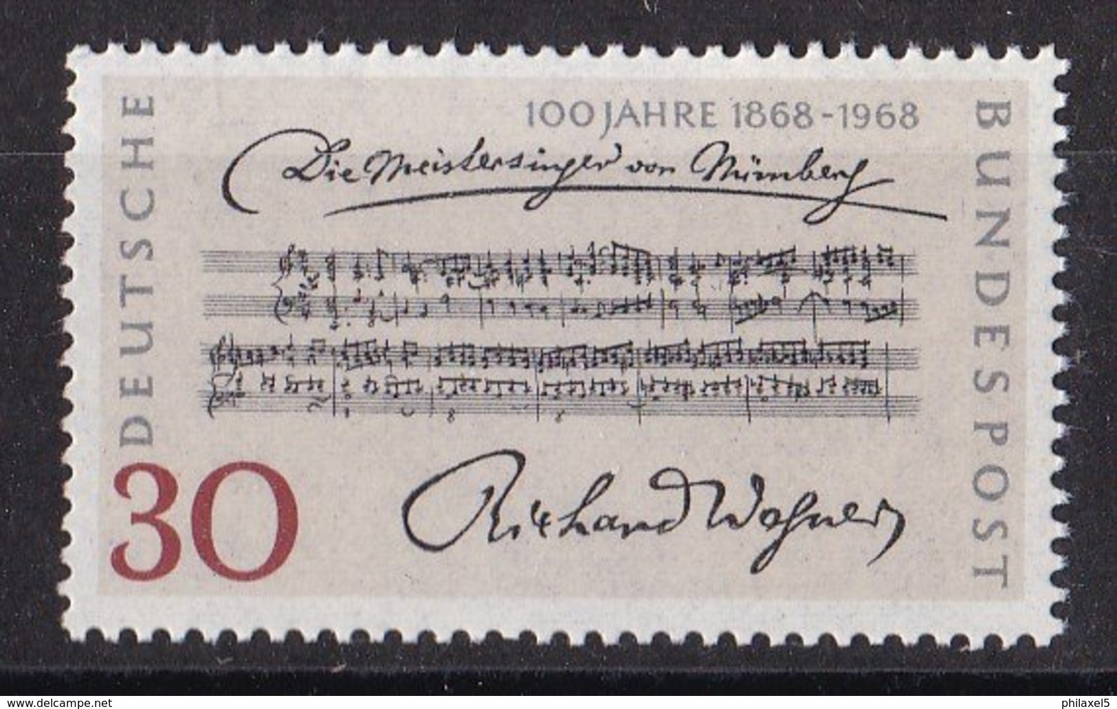 Duitsland - 100. Jahrestag Der Uraufführung Von "Die Meistersinger Von Nürnberg" - MNH - M 566 - Musica