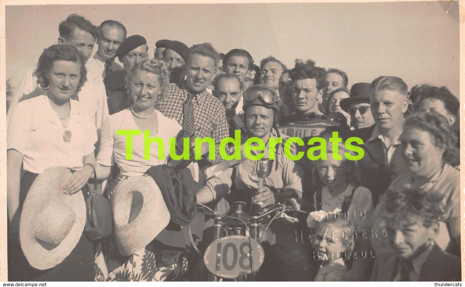 ANCIENNE PHOTO OUDE FOTO MOTOCROSS MOTO CROSS MOTOR CLUB SPORTING SPORT 1949 WESTOUTER MONT NOIR 14 CM X 8,5 CM - Sport