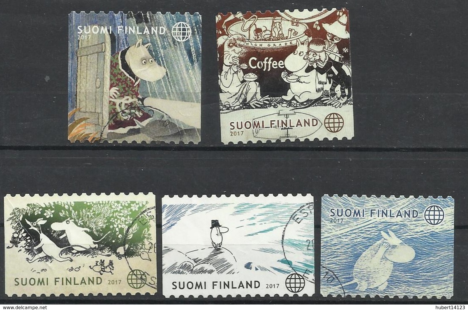 FINLANDE N° 2486 à 2490 Oblitérés De 2017 - Used Stamps