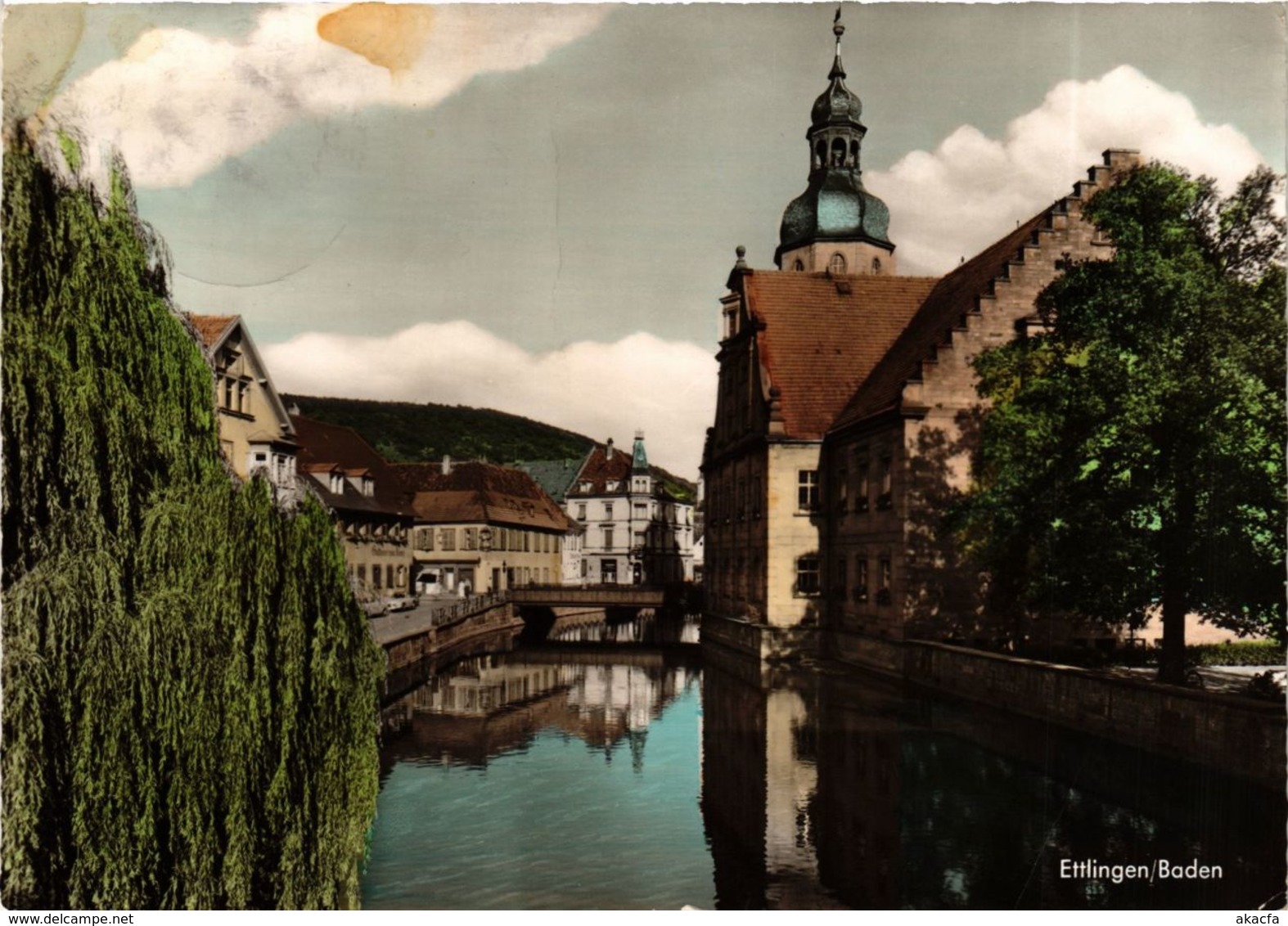 CPM AK Ettlingen- Albpartie Mit Rathaus GERMANY (904497) - Ettlingen