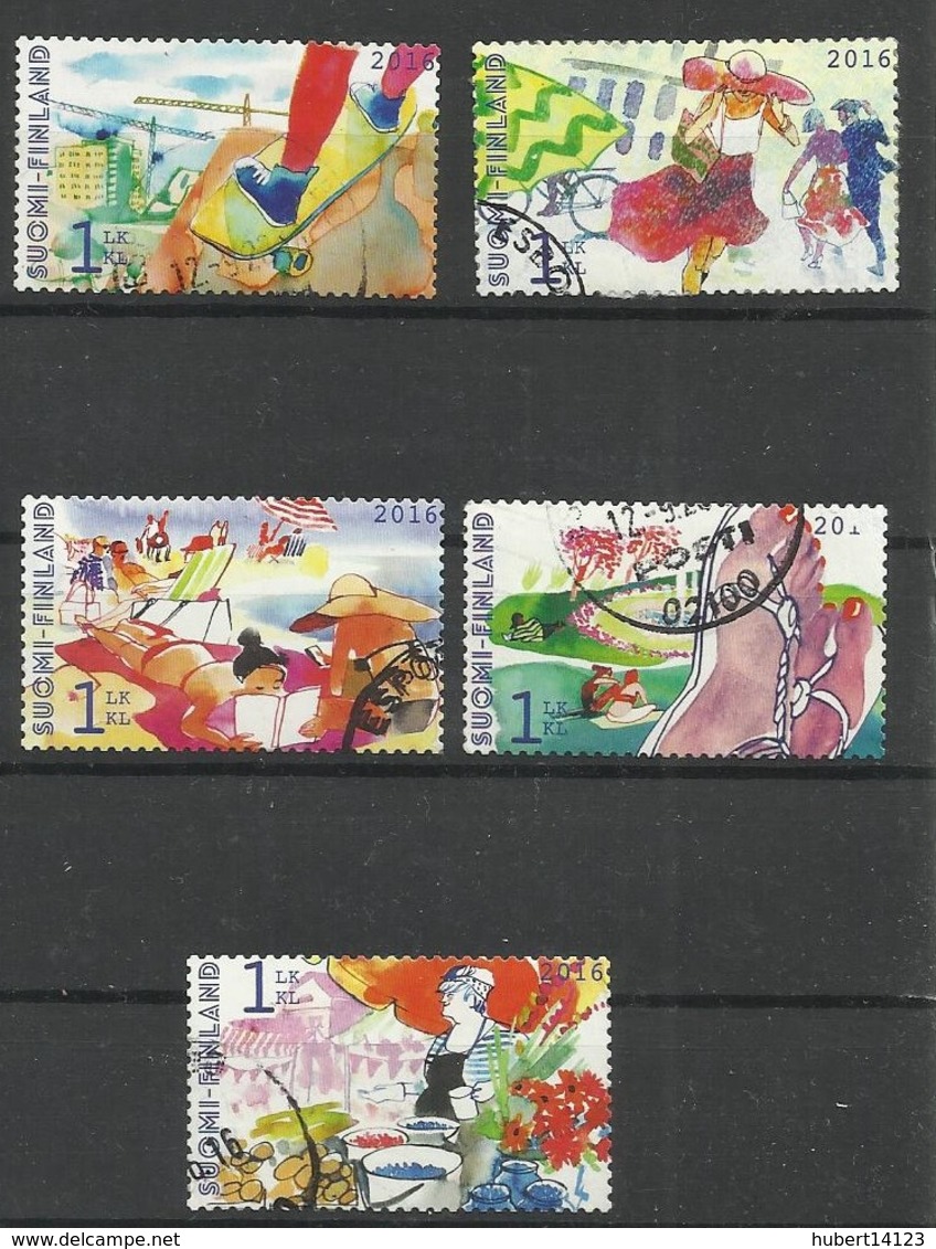 FINLANDE N° 2437 à 2441 Oblitérés De 2016 - Used Stamps