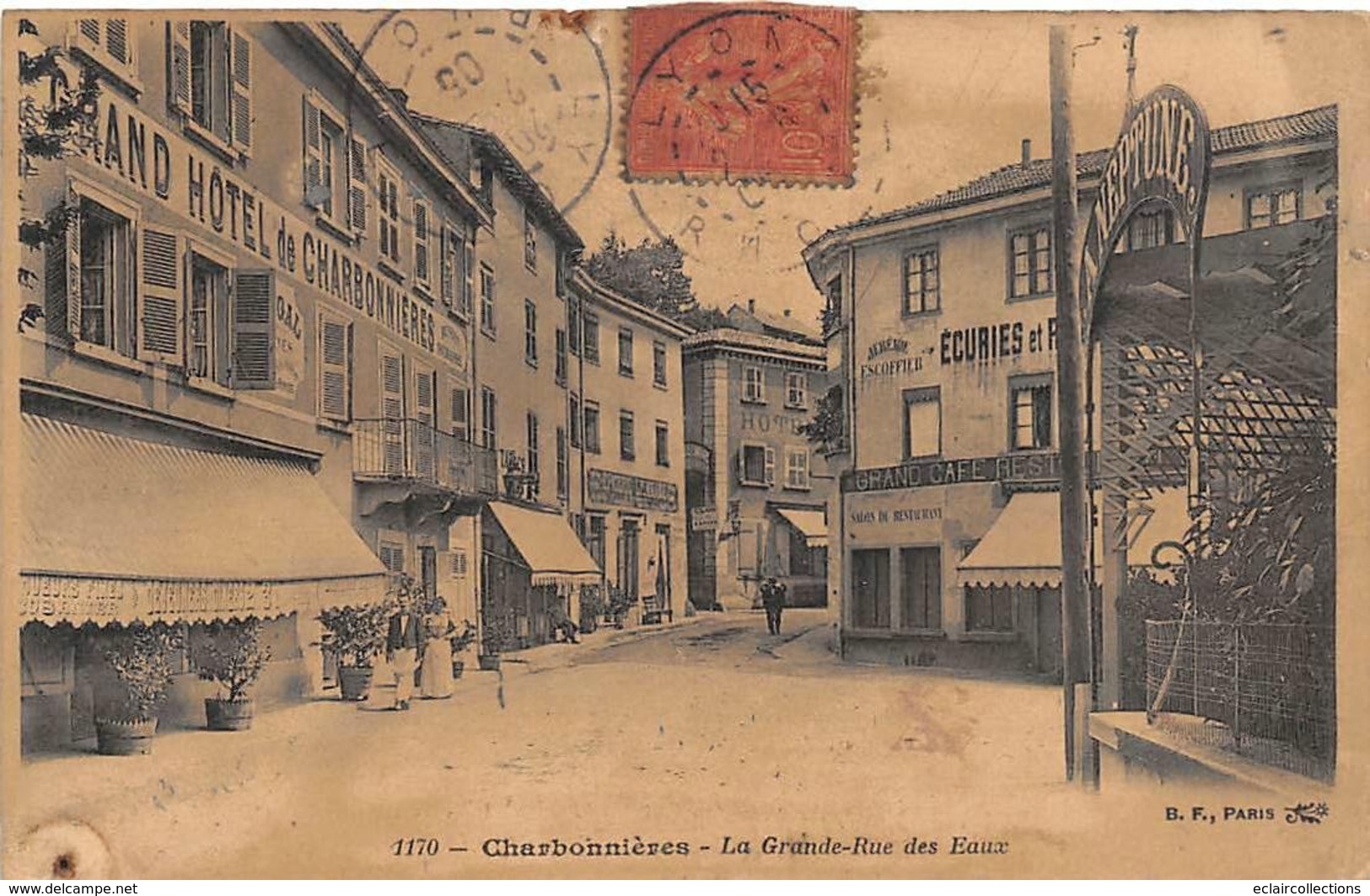Charbonnières Les Bains         69     La Grande Rue Des Eaux          ( Voir Scan) - Charbonniere Les Bains