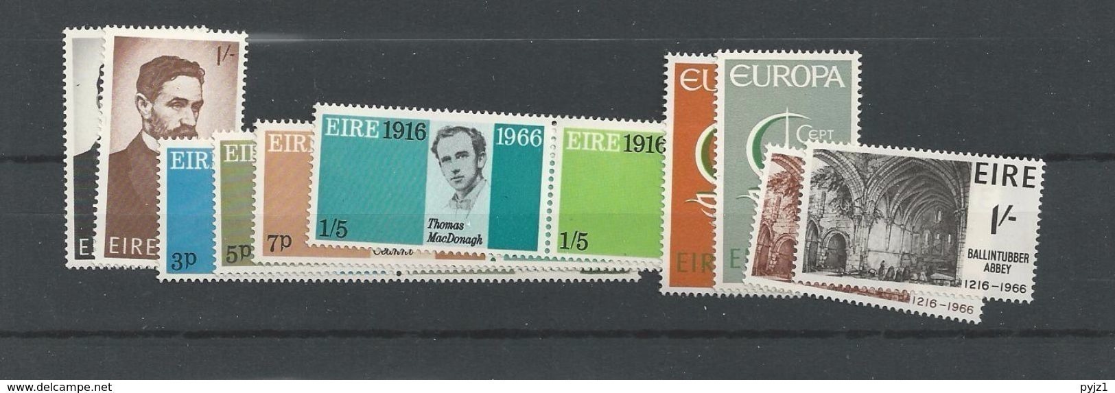 1966 MNH Ireland, Eire Year Collection, Postfris - Années Complètes