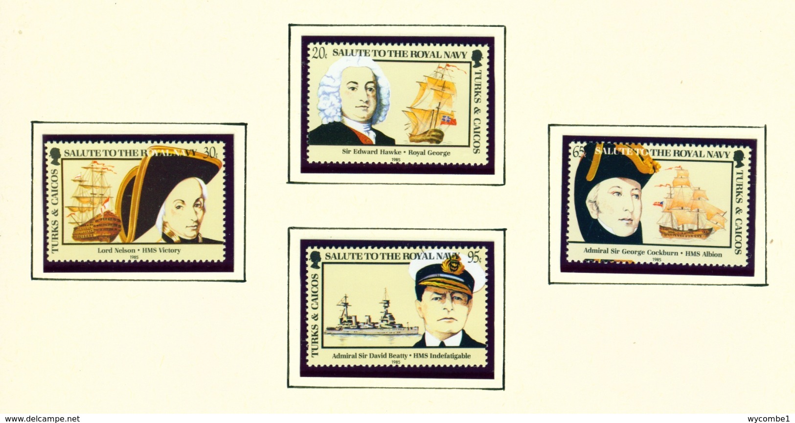 TURKS AND CAICOS ISLANDS - 1985 Royal Navy Set Unmounted/Never Hinged Mint - Turks And Caicos