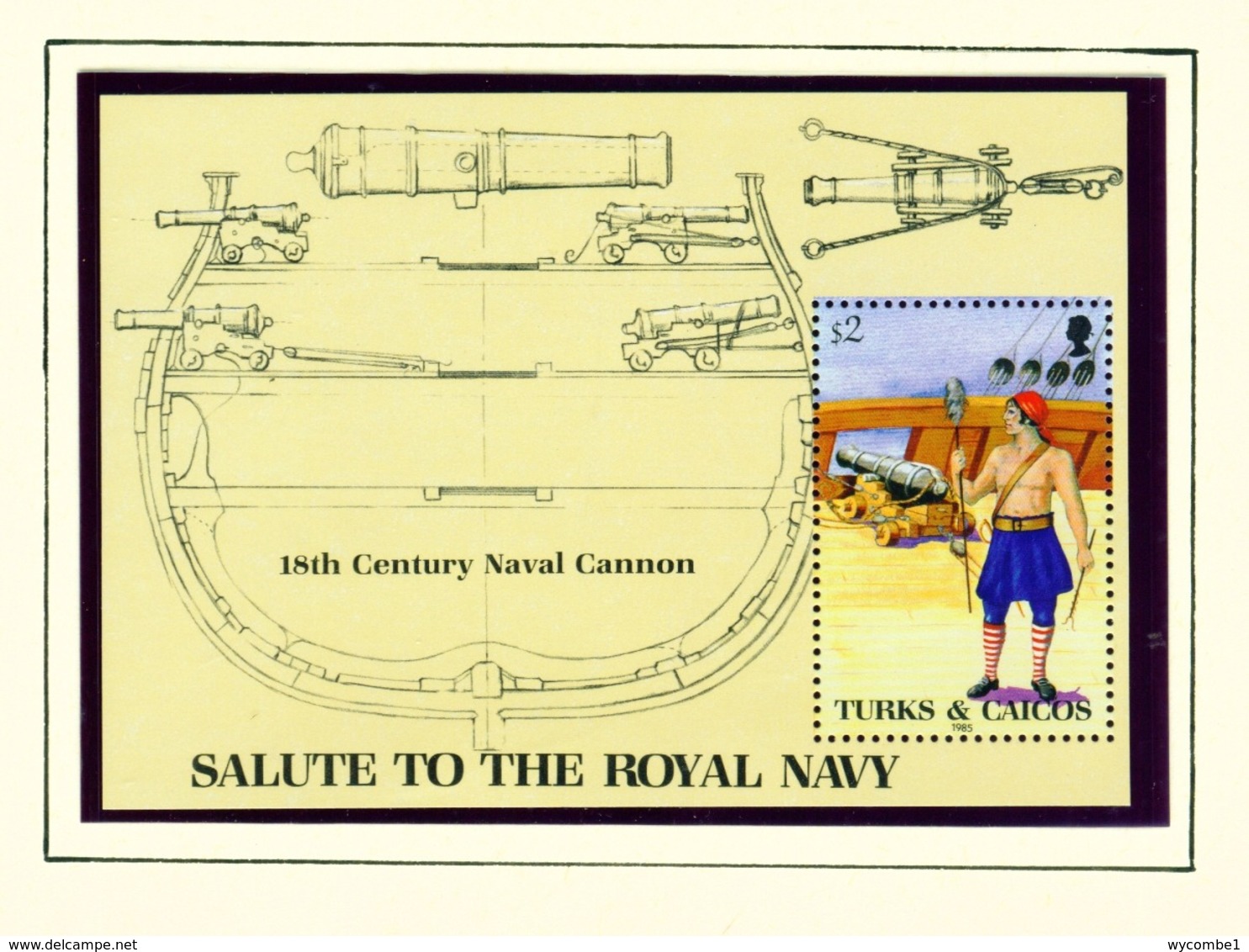 TURKS AND CAICOS ISLANDS - 1985 Royal Navy Miniature Sheet Unmounted/Never Hinged Mint - Turks And Caicos