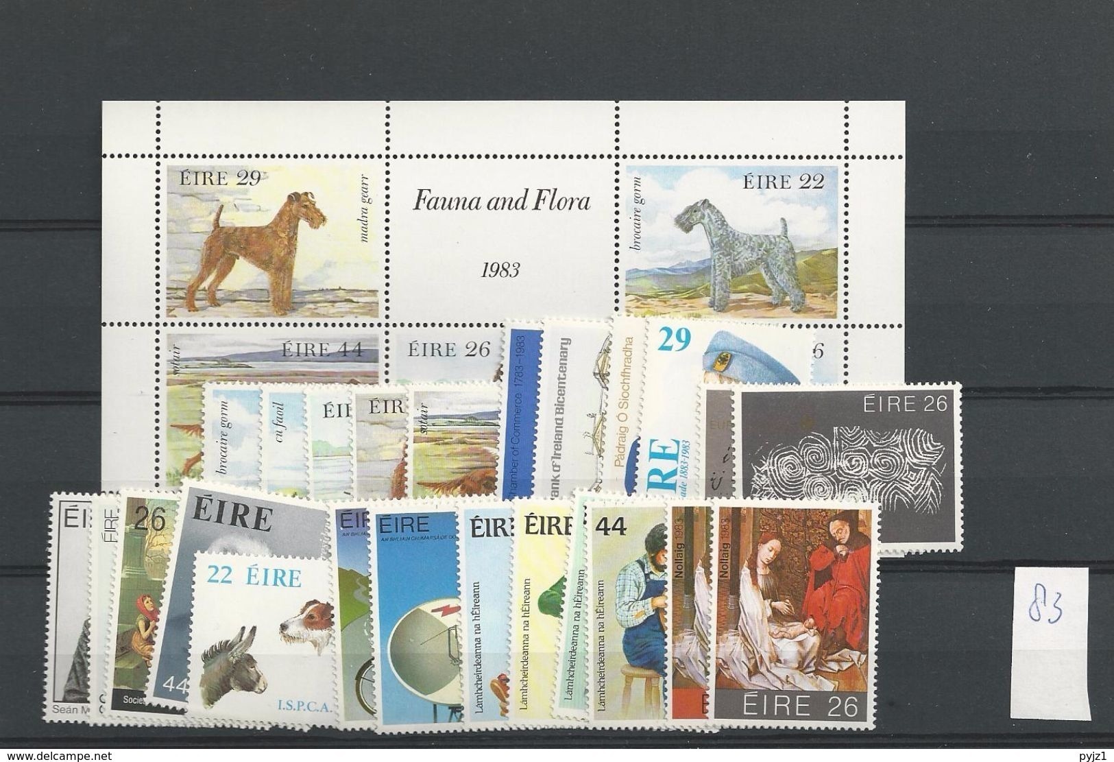 1983 MNH Ireland, Eire Year Collection, Postfris - Años Completos