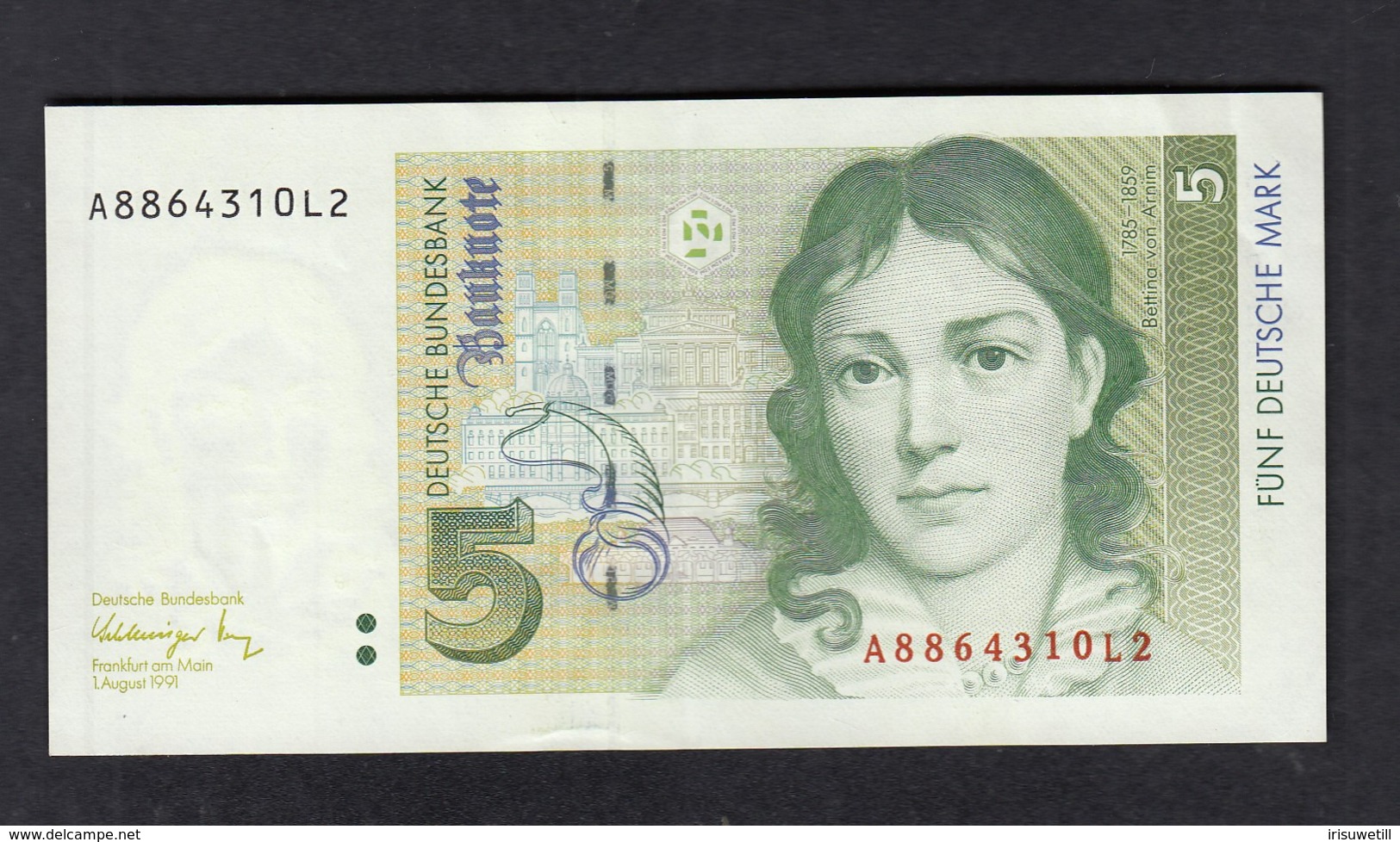 Banknote Deutsche Bundesbank 1991 / 5 DM - 5 Deutsche Mark