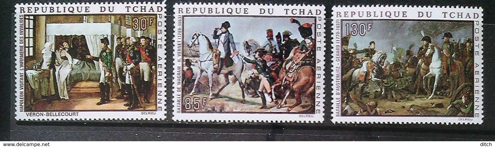 D - [811802]TB//**/Mnh-c:9e-Tchad 1969 - PA61/63, Naissance De Napoléon 1er, SC, Sujets Divers - Tschad (1960-...)
