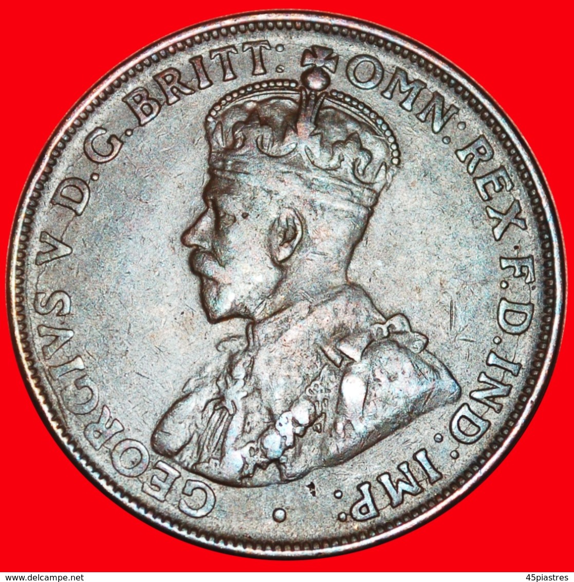 + INDIA/INDIA DIES: AUSTRALIA ★ 1 PENNY 1920! George V (1911-1936) LOW START ★ NO RESERVE! - Penny