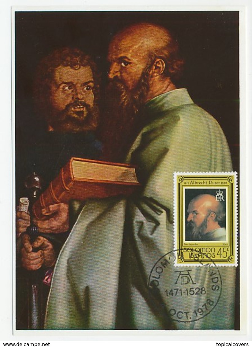 Maximum Card Solomon Islands 1978 Apostle Paul - Albrecht Durer - Otros & Sin Clasificación