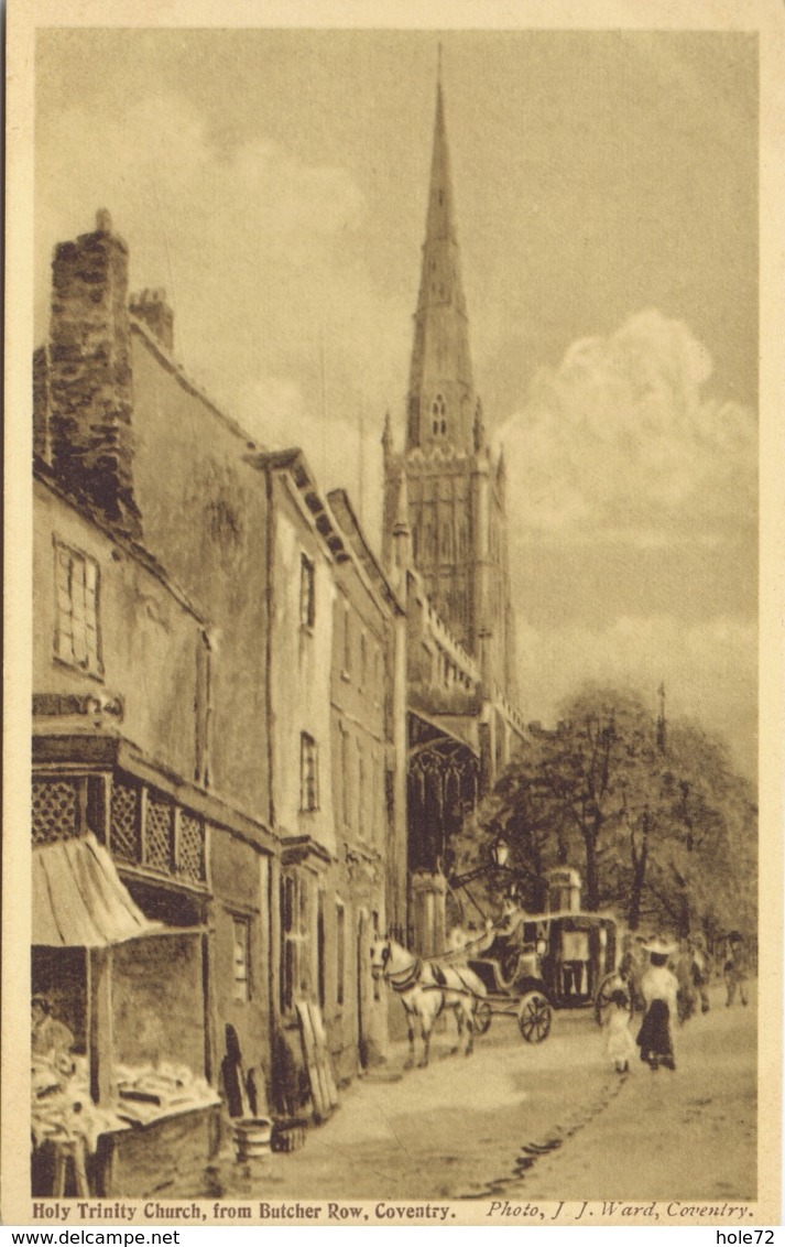 Coventry - Holy Trinity Church, From  Butcher Row - Coventry