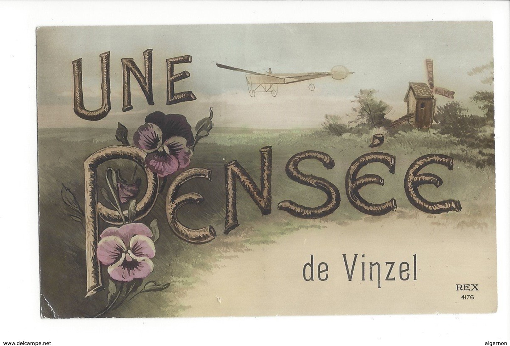 22596 - Une Pensée De Vinzel Avion Moulin - Vinzel