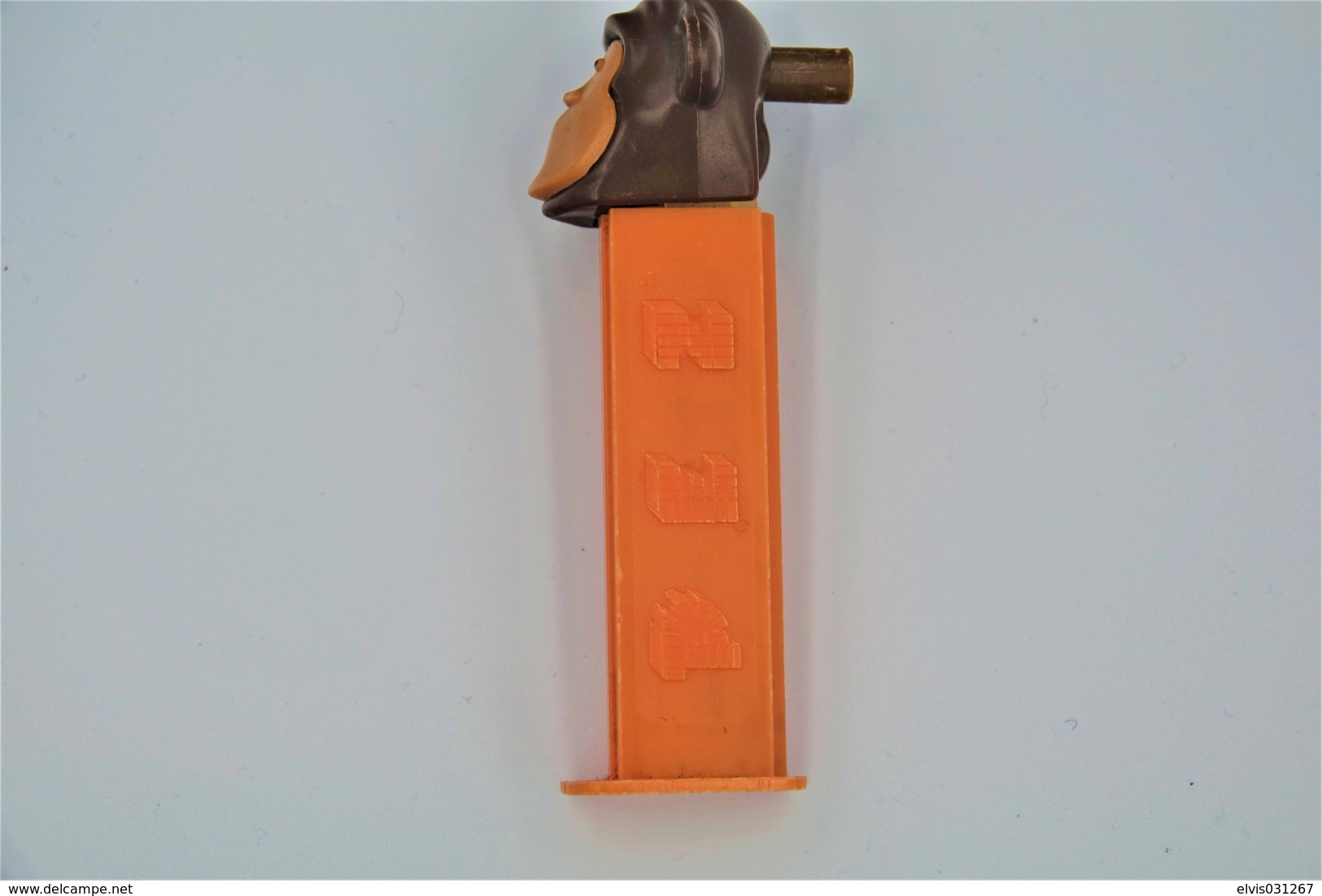 Vintage PEZ DISPENSER : MONKEY WHISTLE Merry Music Maker - 1980's - Us Patent Made In Austria L=10.5cm - Figuren