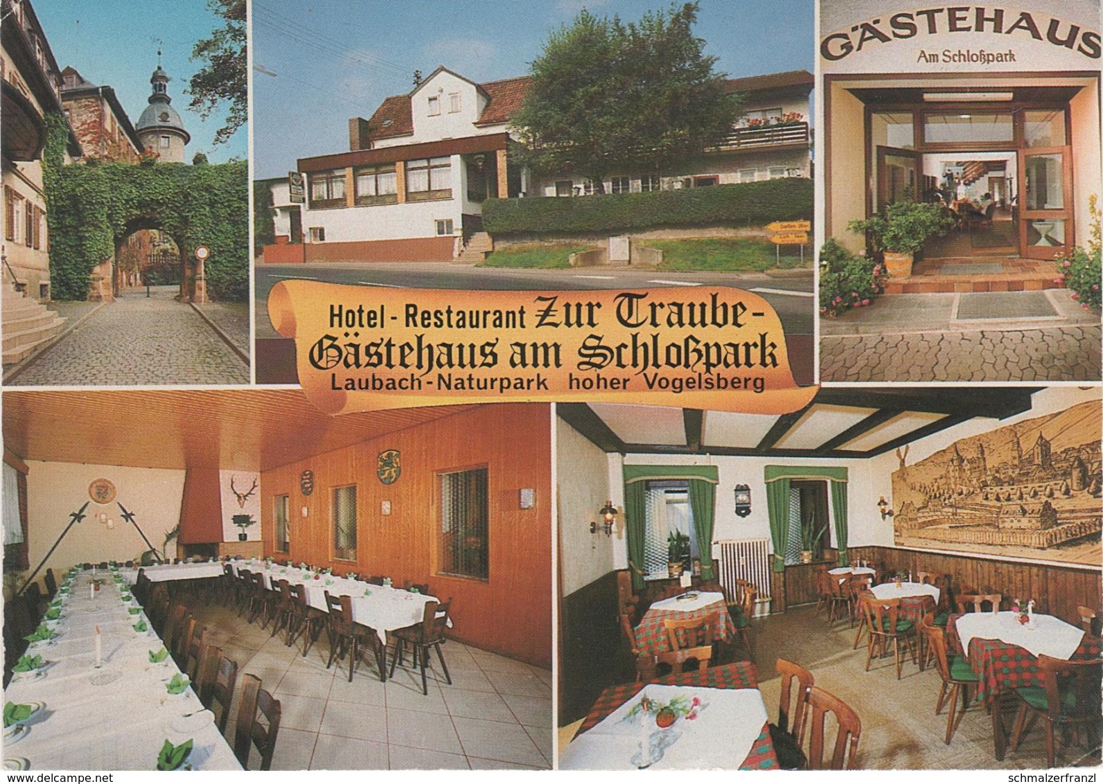 AK Laubach Hotel Restaurant Zur Traube Gästehaus Am Schloßpark A Grünberg Reiskirchen Mücke Lich Hungen Schotten Gießen - Laubach